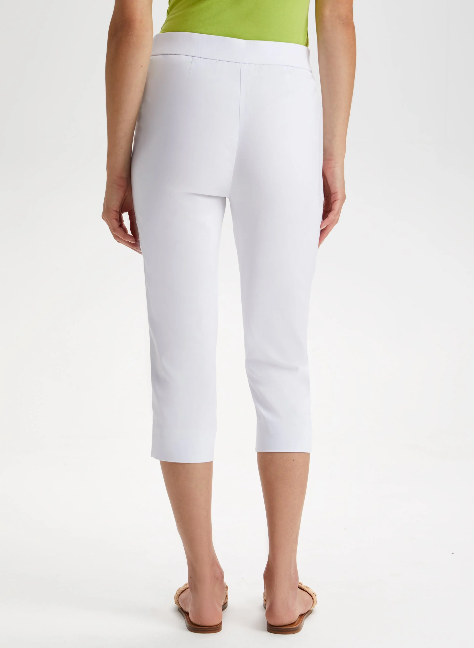 Pull-On Side Slit Capris - Image 2