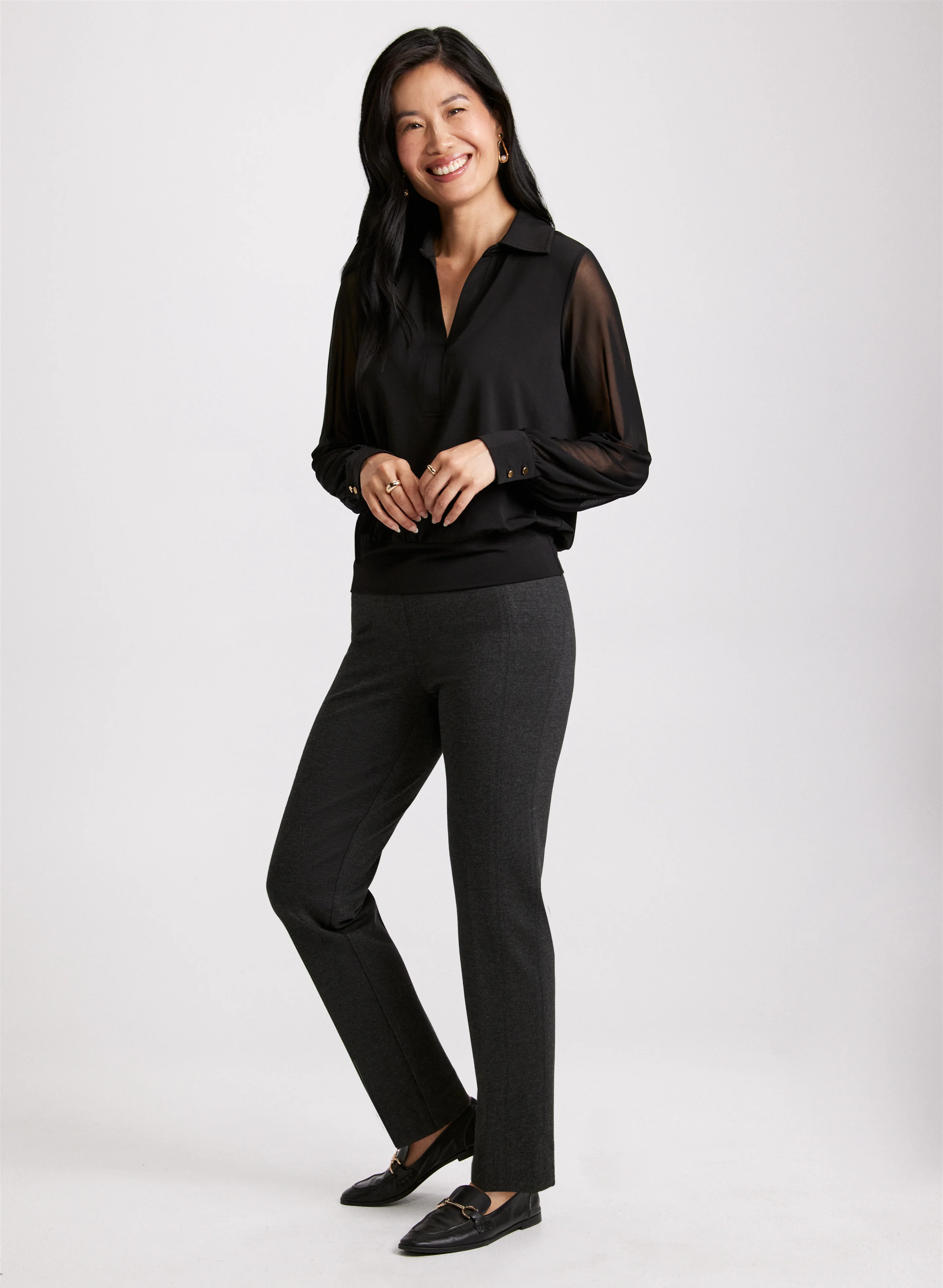 Sofia Pull-On Slim-Leg Pants - Regular - Image 3