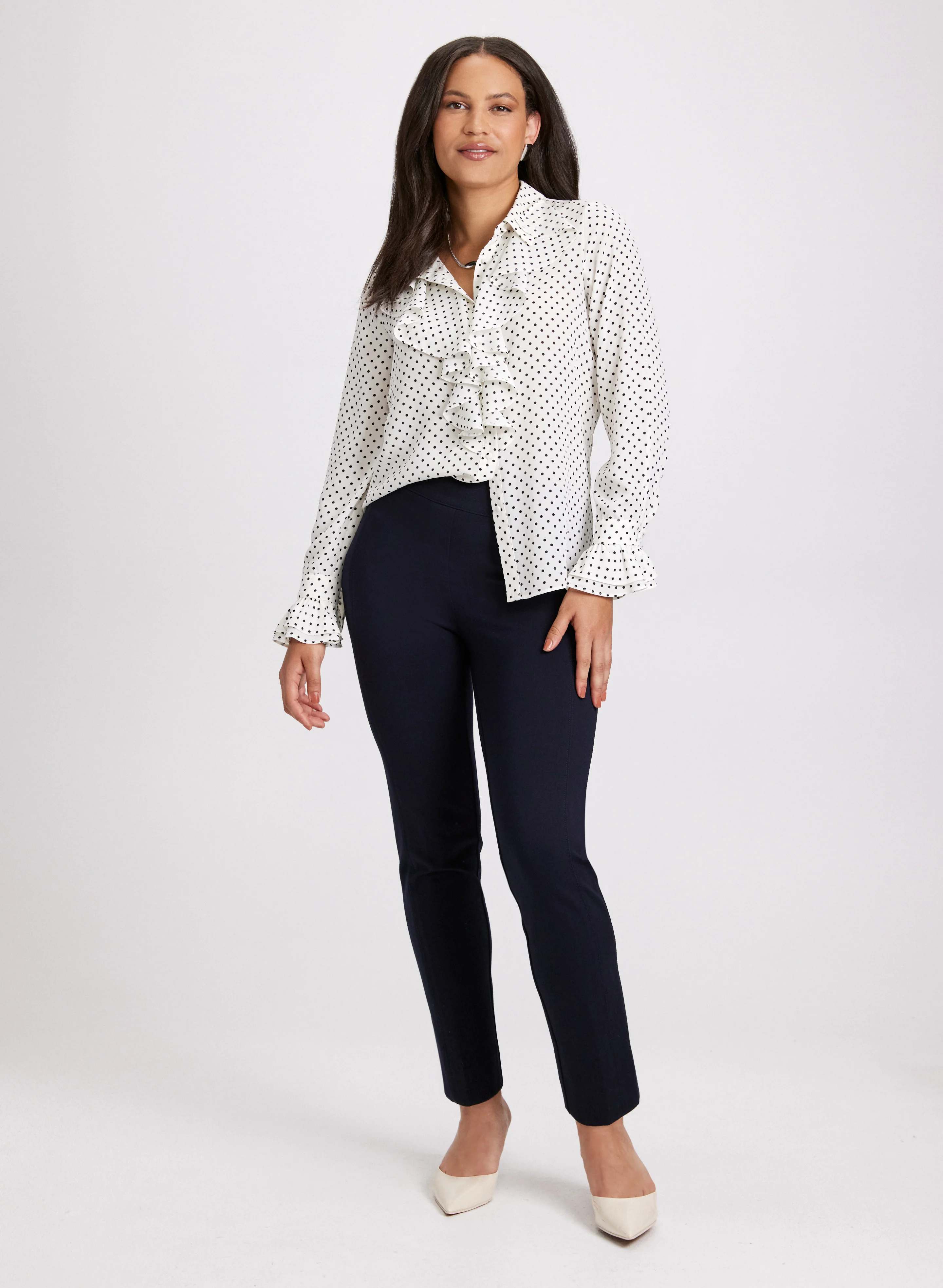 Sofia Pull-On Slim-Leg Pants - Regular - Image 3