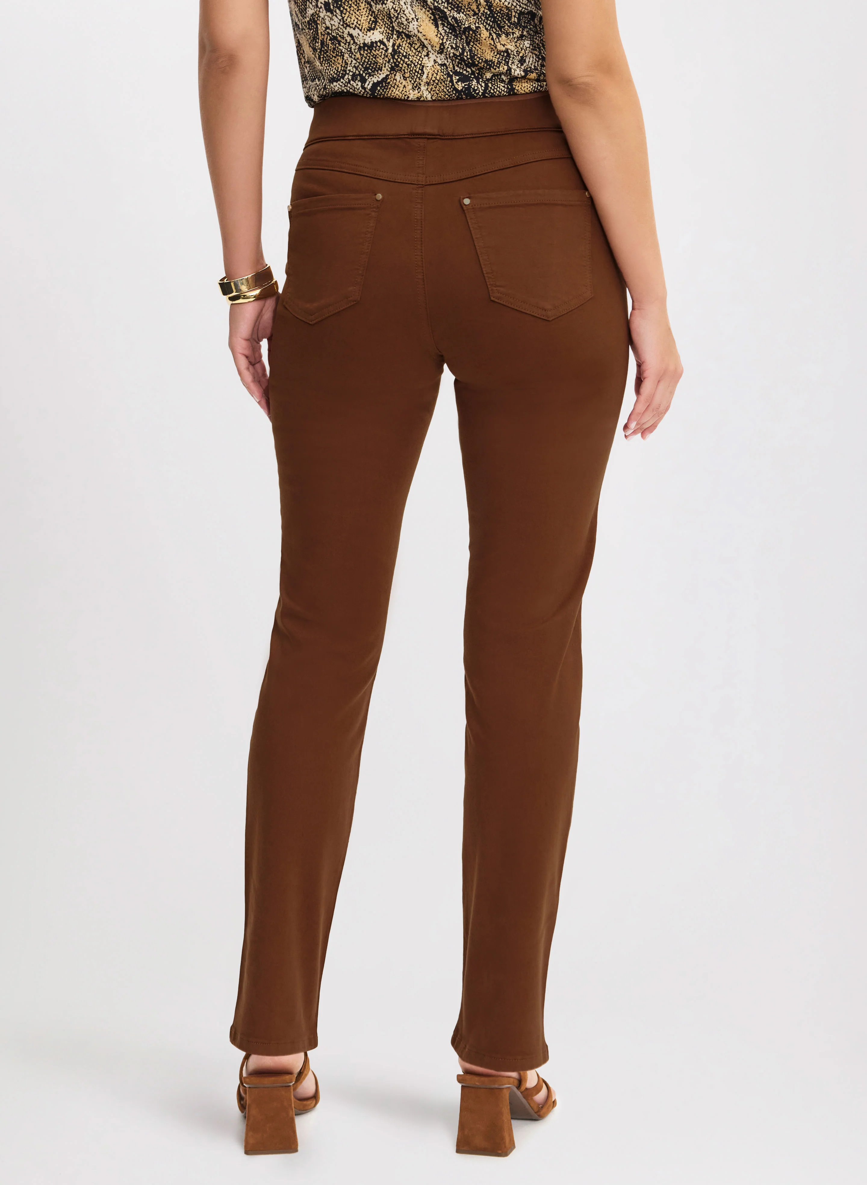Pull-On Straight Leg Jeans - Image 2