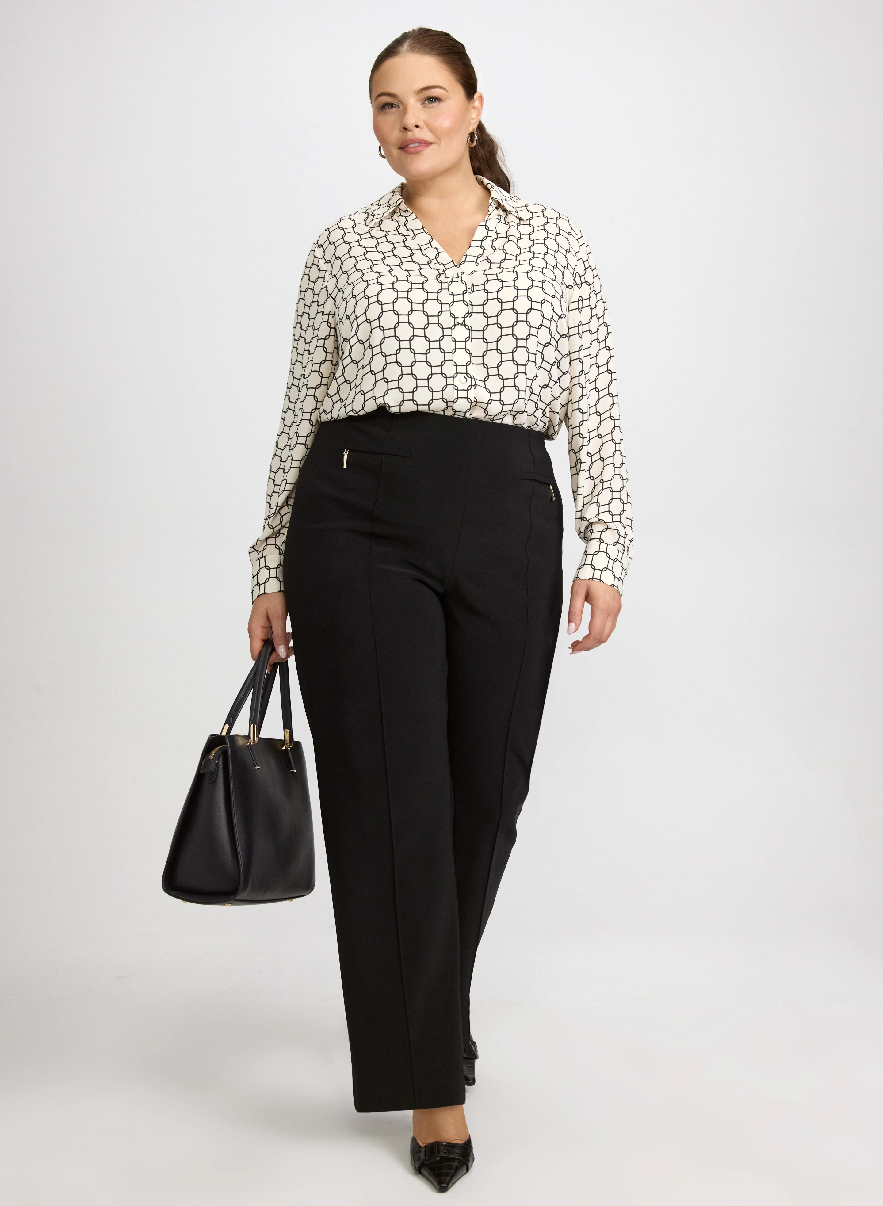 Pull-On Straight-Leg Pants - Image 3