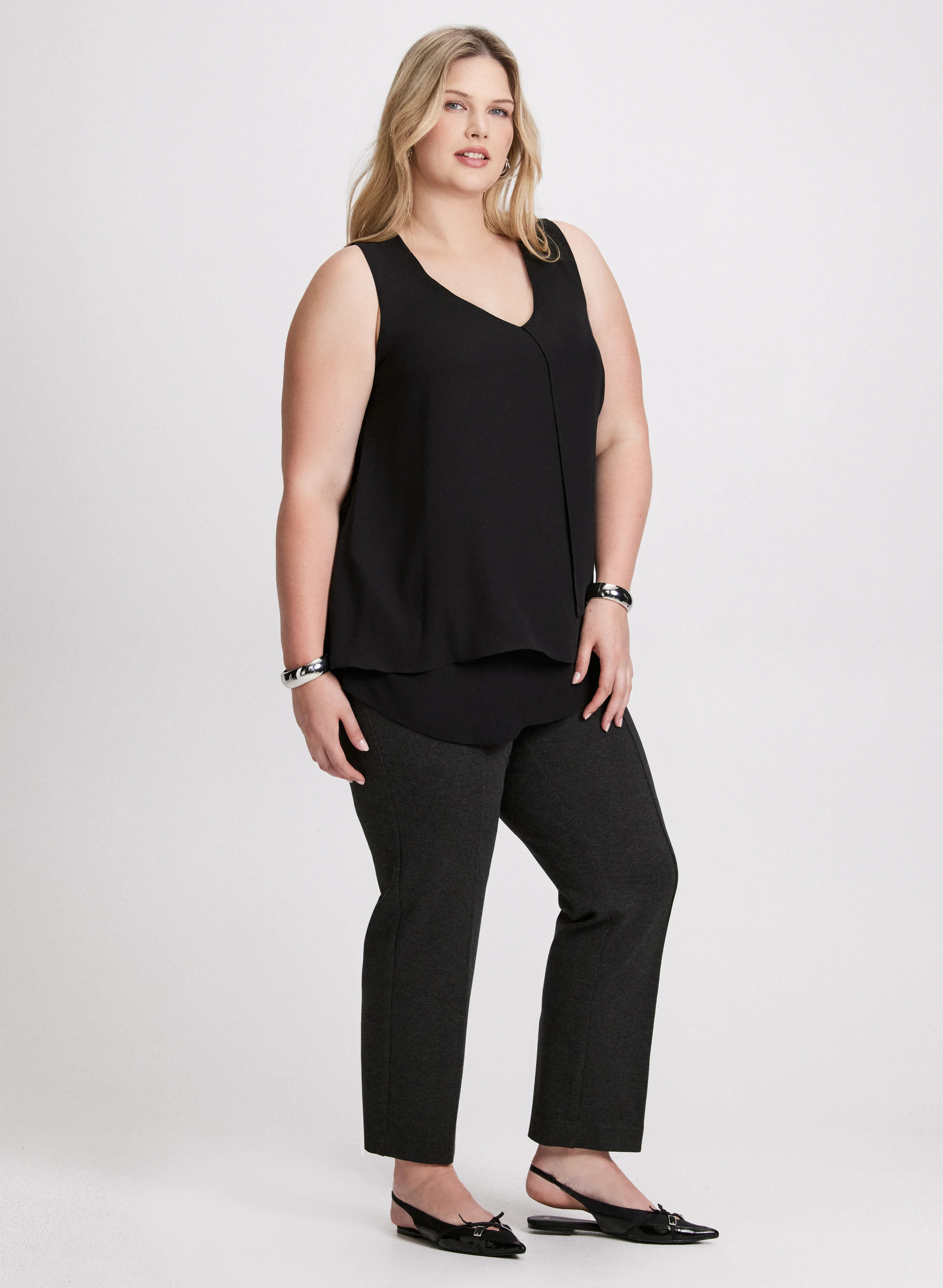 Sofia Pull-On Straight-Leg Pants - Image 3