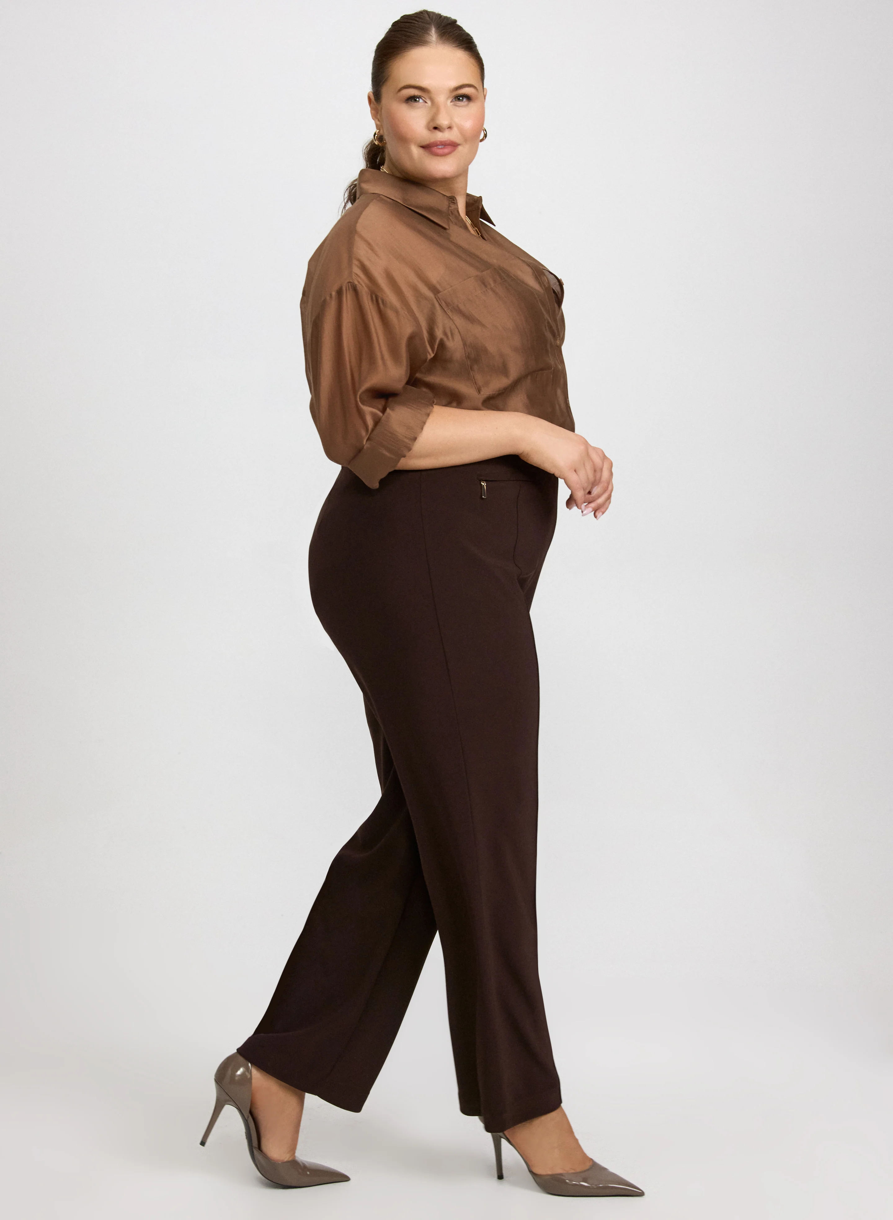 Pull-On Straight-Leg Pants - Image 5