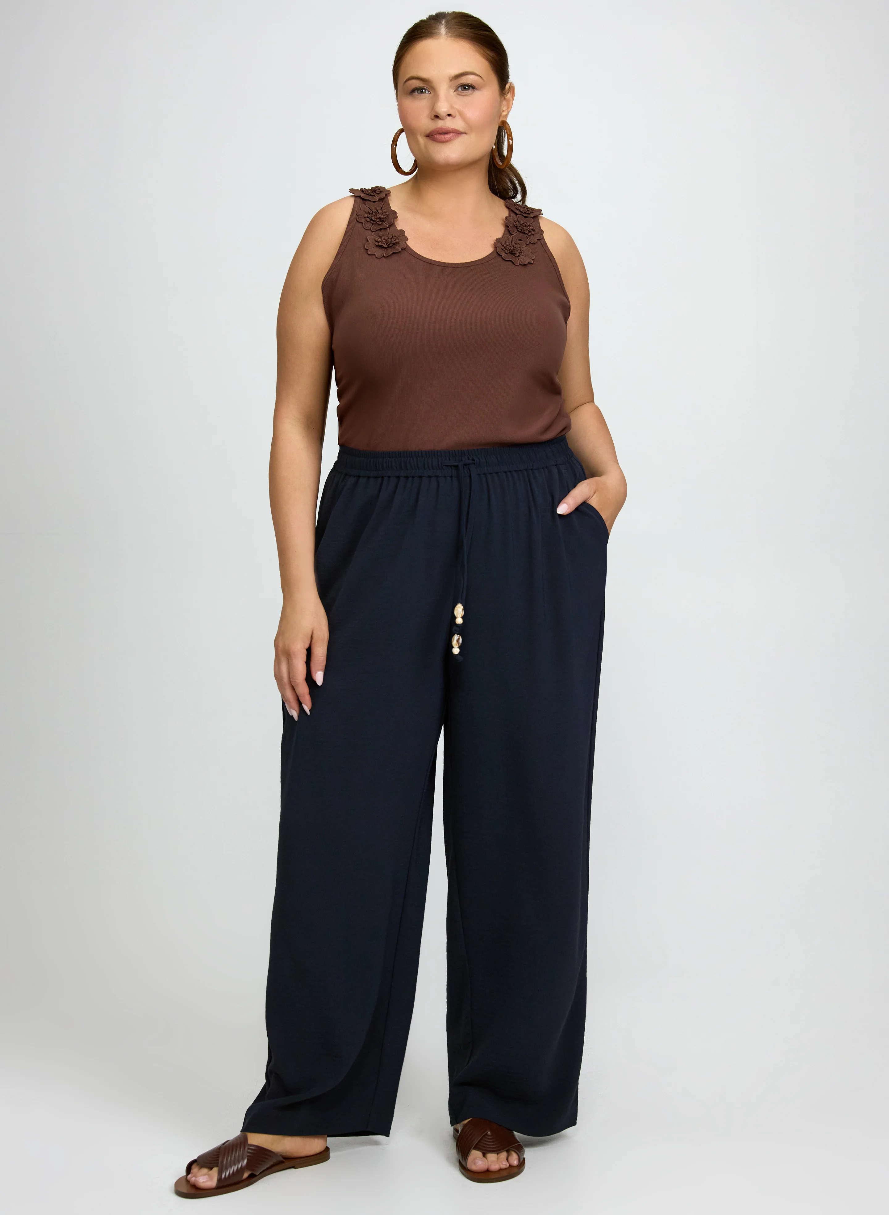 Pull-On Straight-Leg Pants - Image 3