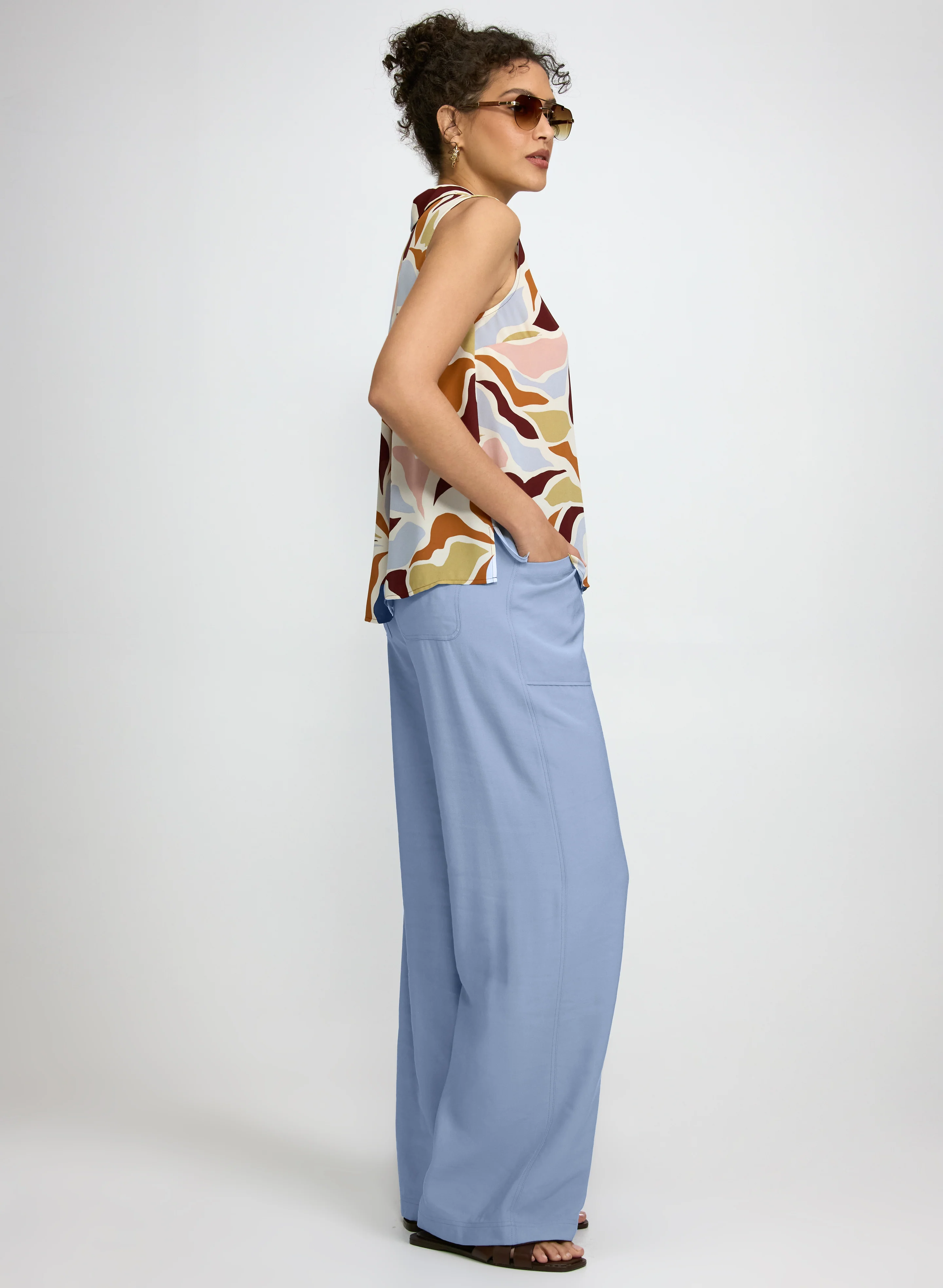 Pull-On Twill Pants - Image 2
