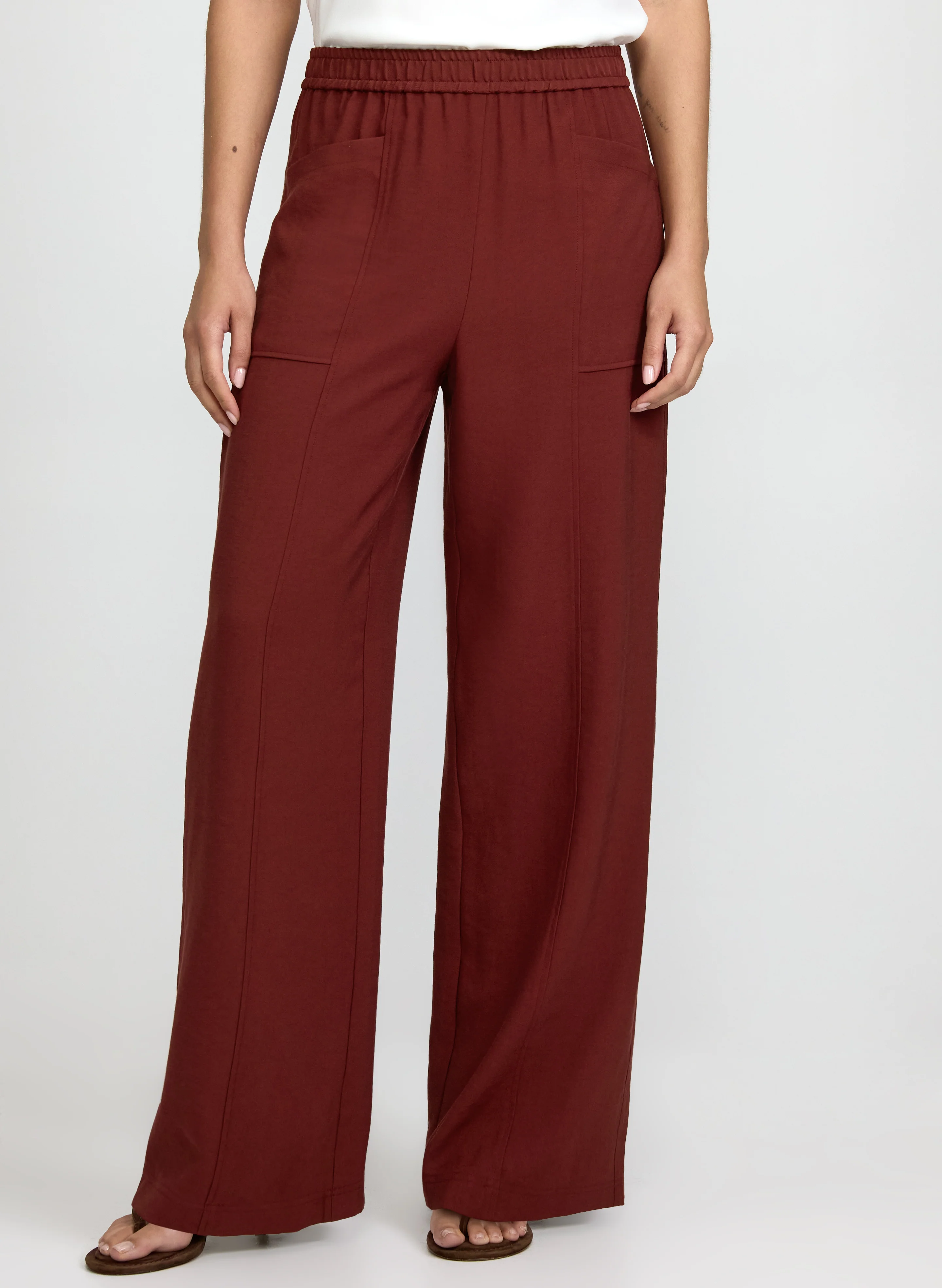 Pull-On Twill Pants