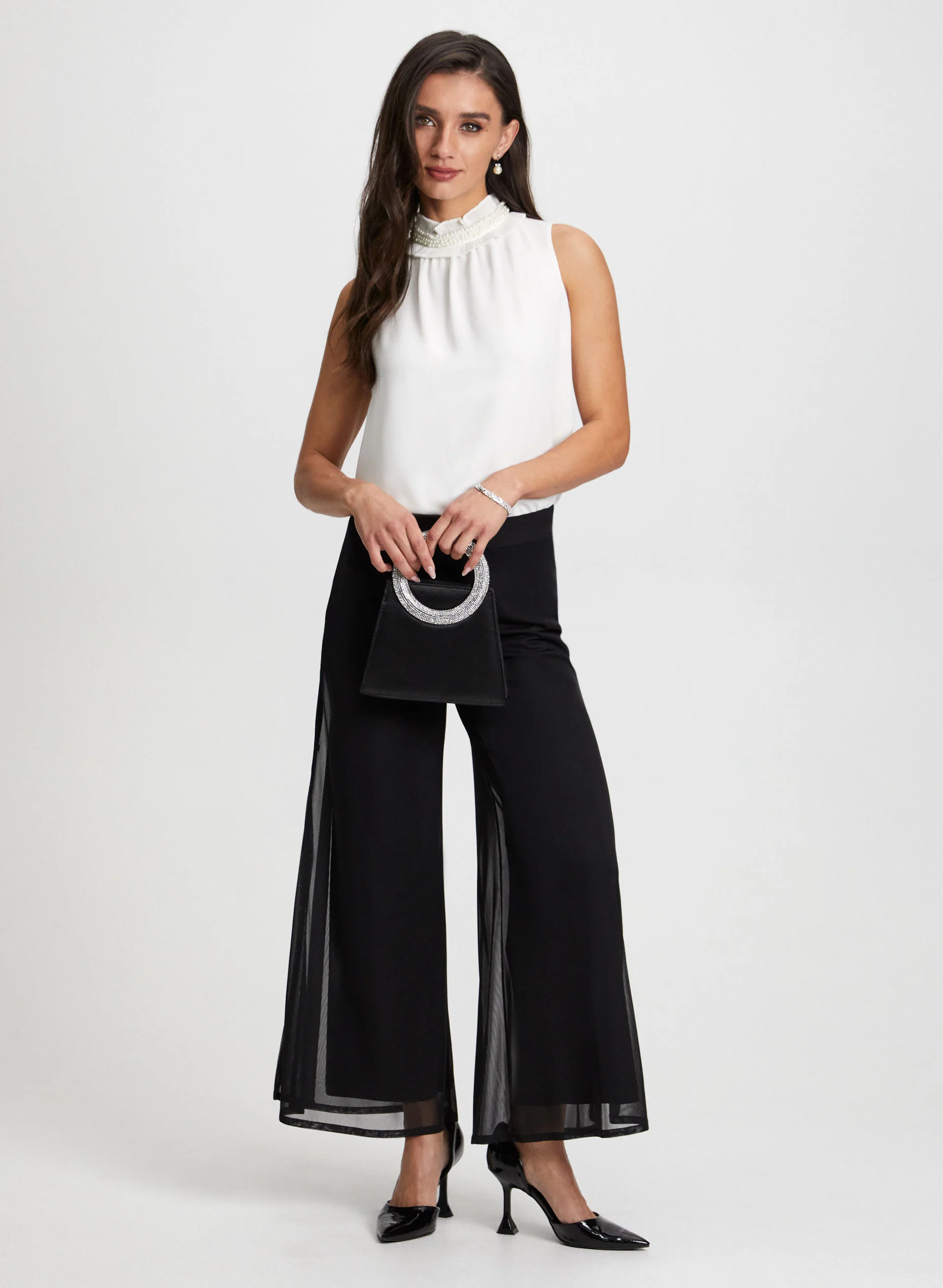 Olivia Chiffon Wide-Leg Pants - Regular - Image 3