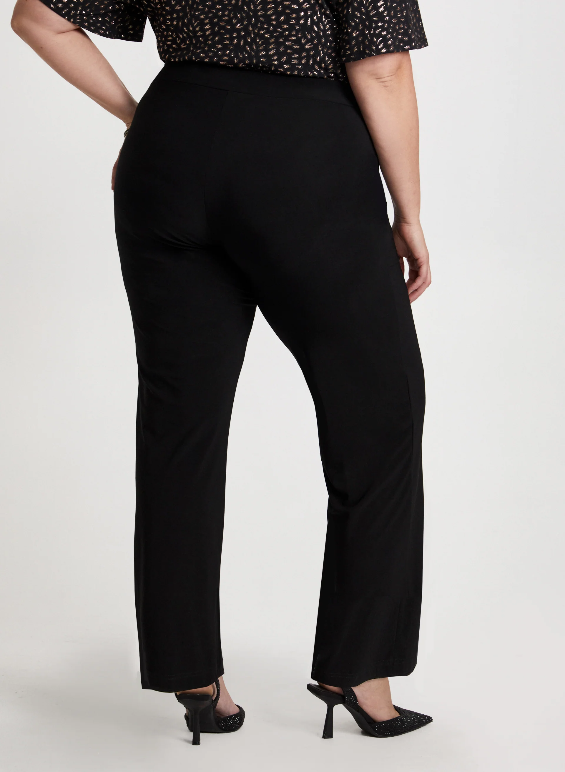 Olivia Pull-On Wide-Leg Pants - Short - Image 2
