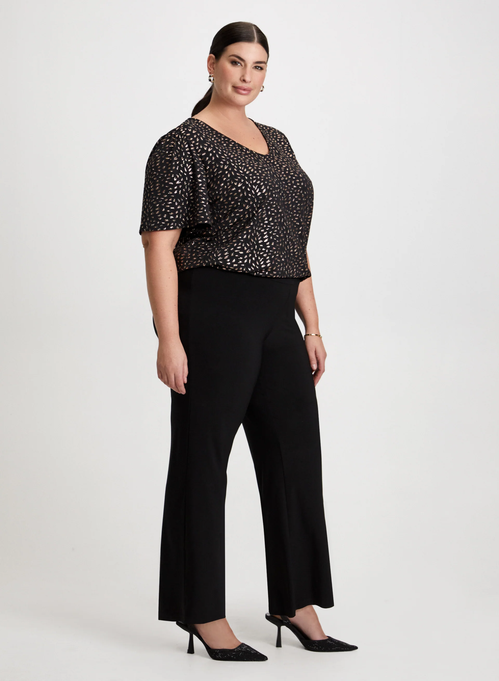 Olivia Pull-On Wide-Leg Pants - Short - Image 6