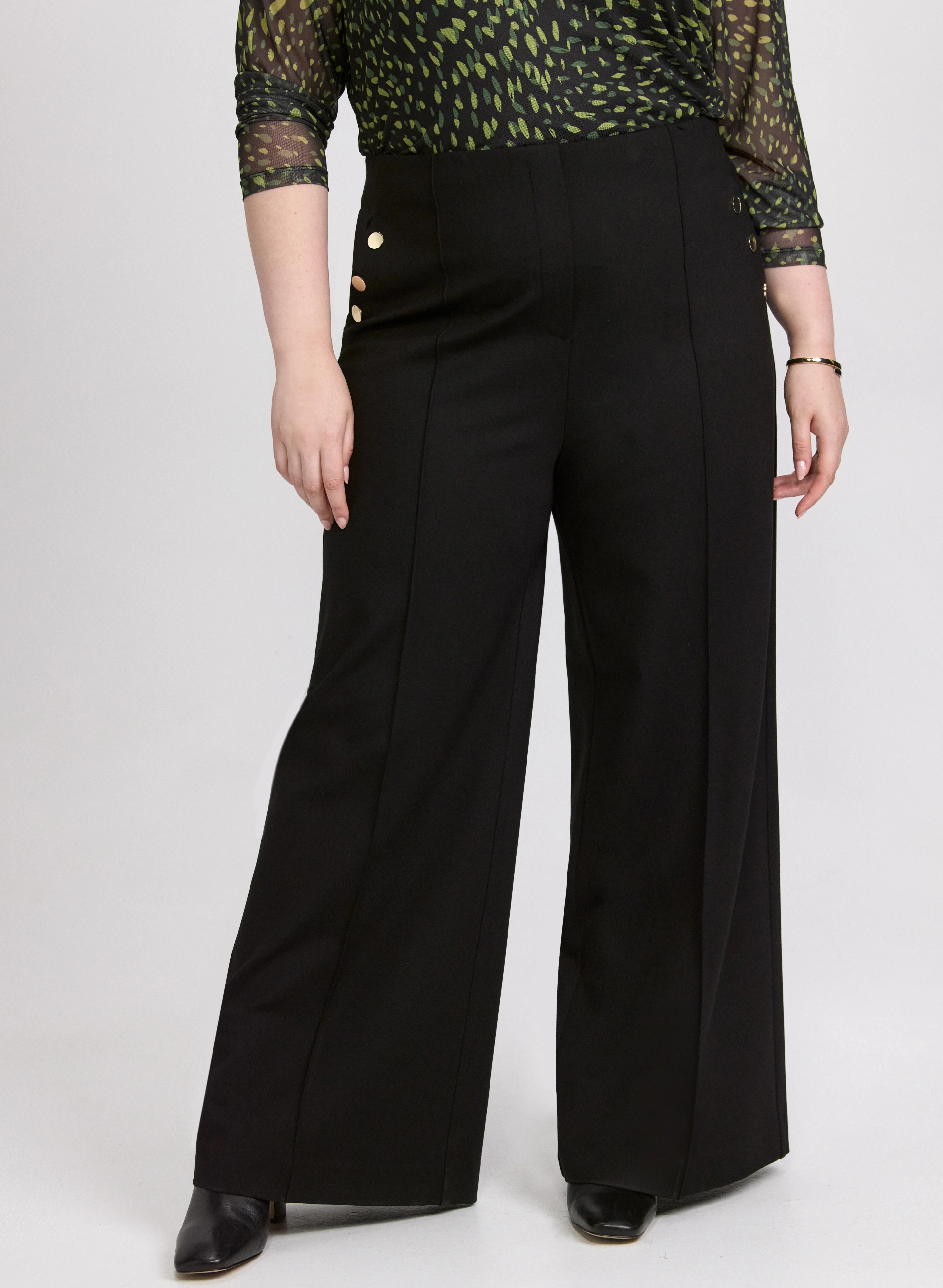 Pull-On Wide-Leg Pants - Image 10
