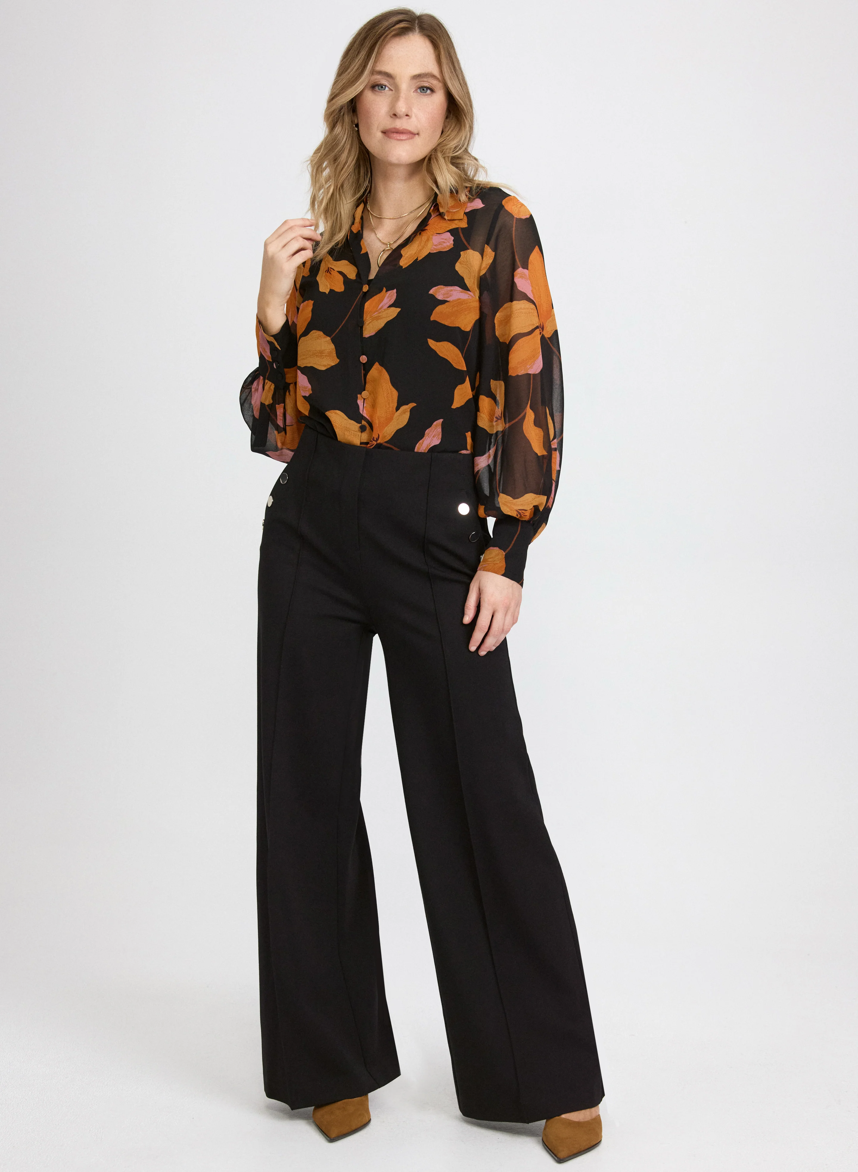 Pull-On Wide-Leg Pants - Image 4