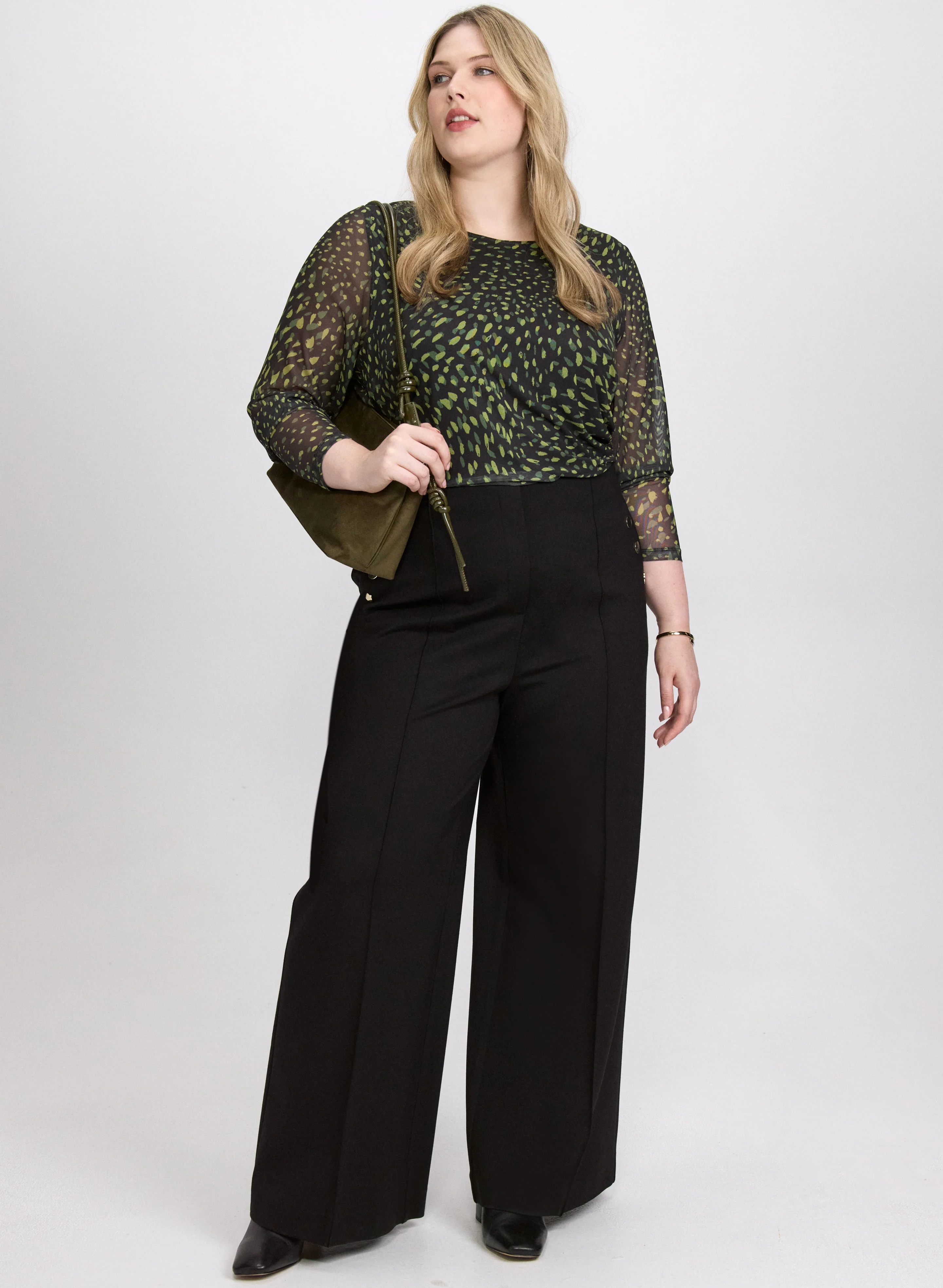 Pull-On Wide-Leg Pants - Image 9
