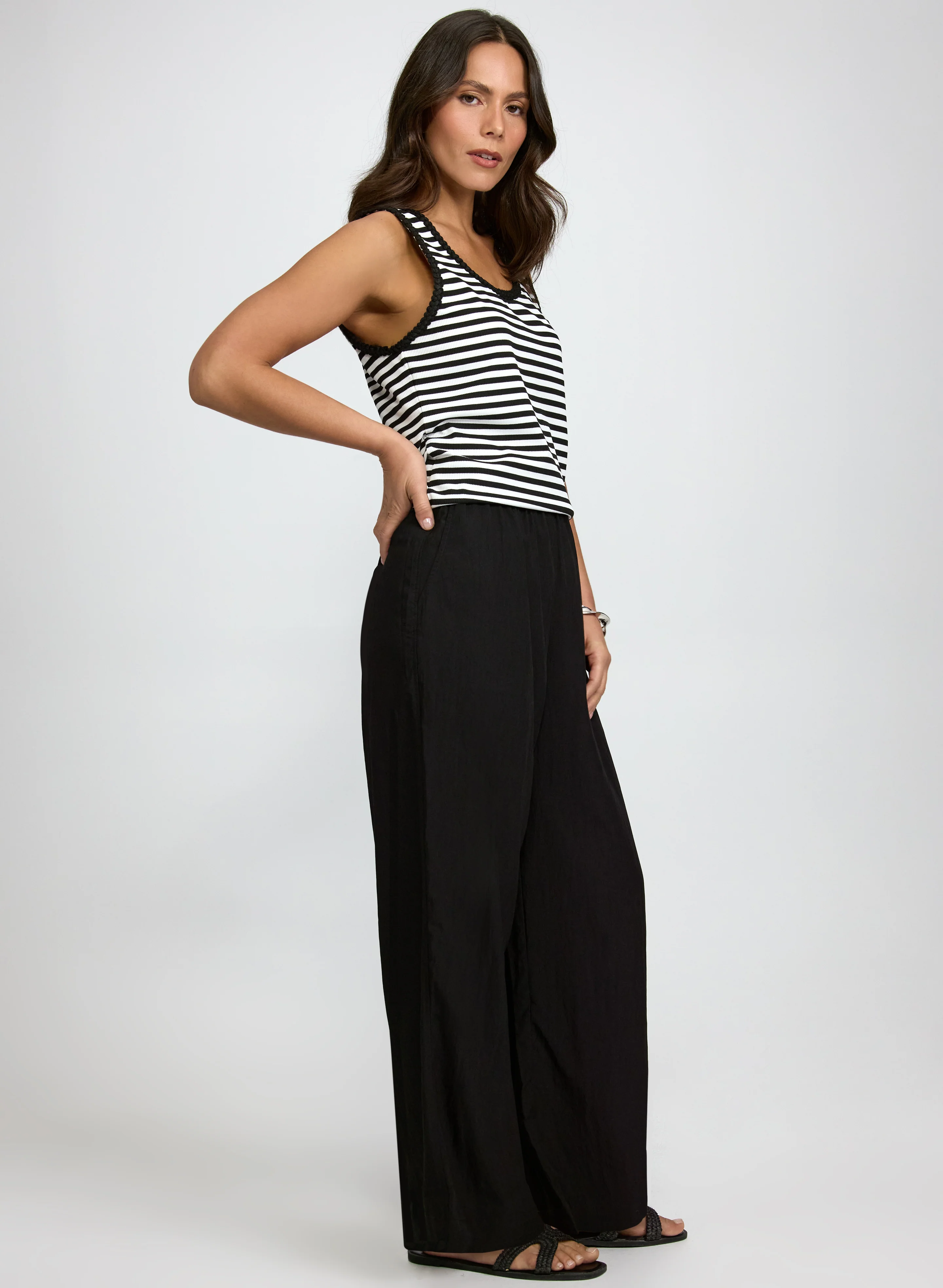 Pull-On Wide-Leg Pants - Image 5
