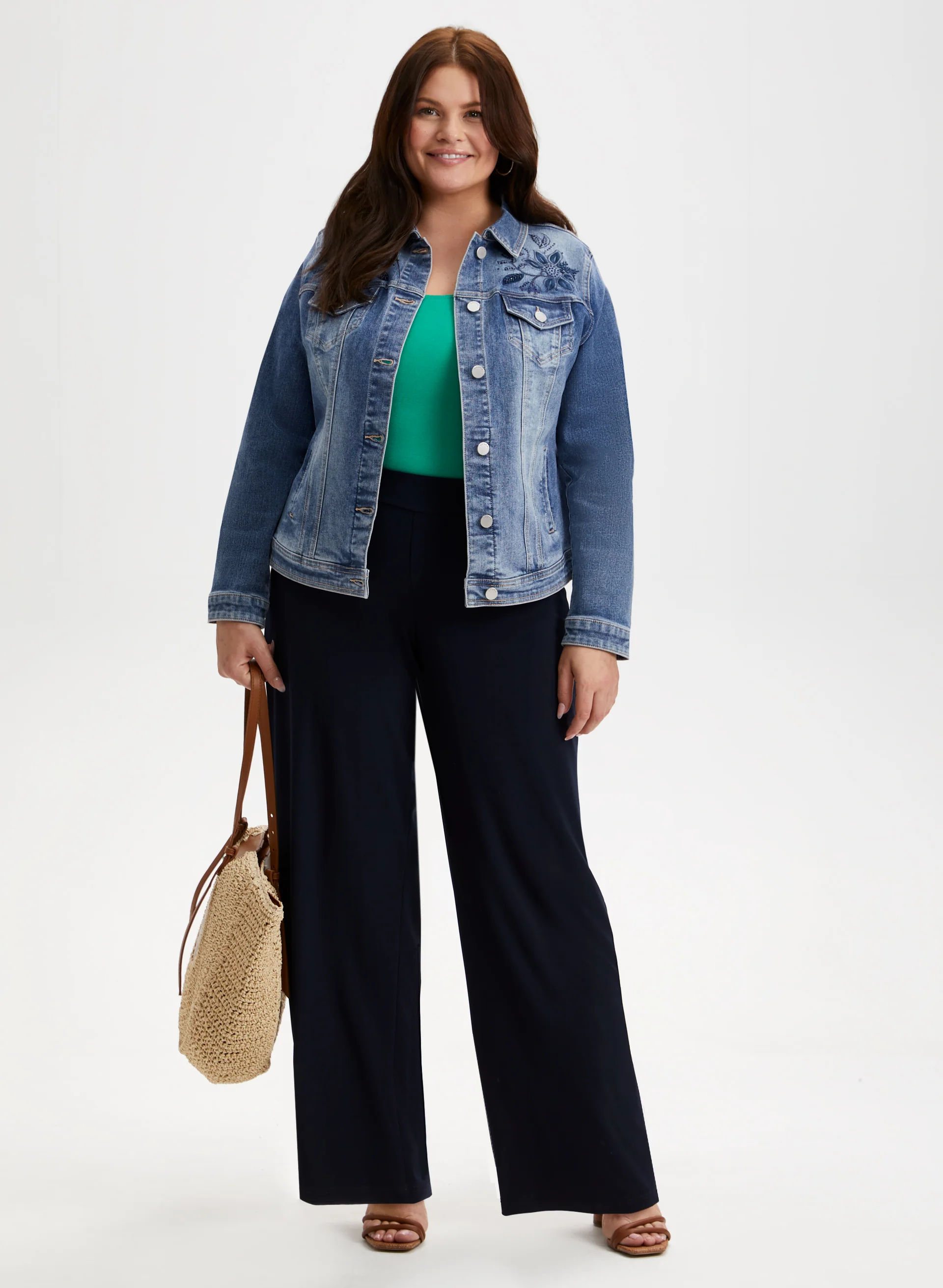 Olivia Pull-On Wide-Leg Pants - Short - Image 3