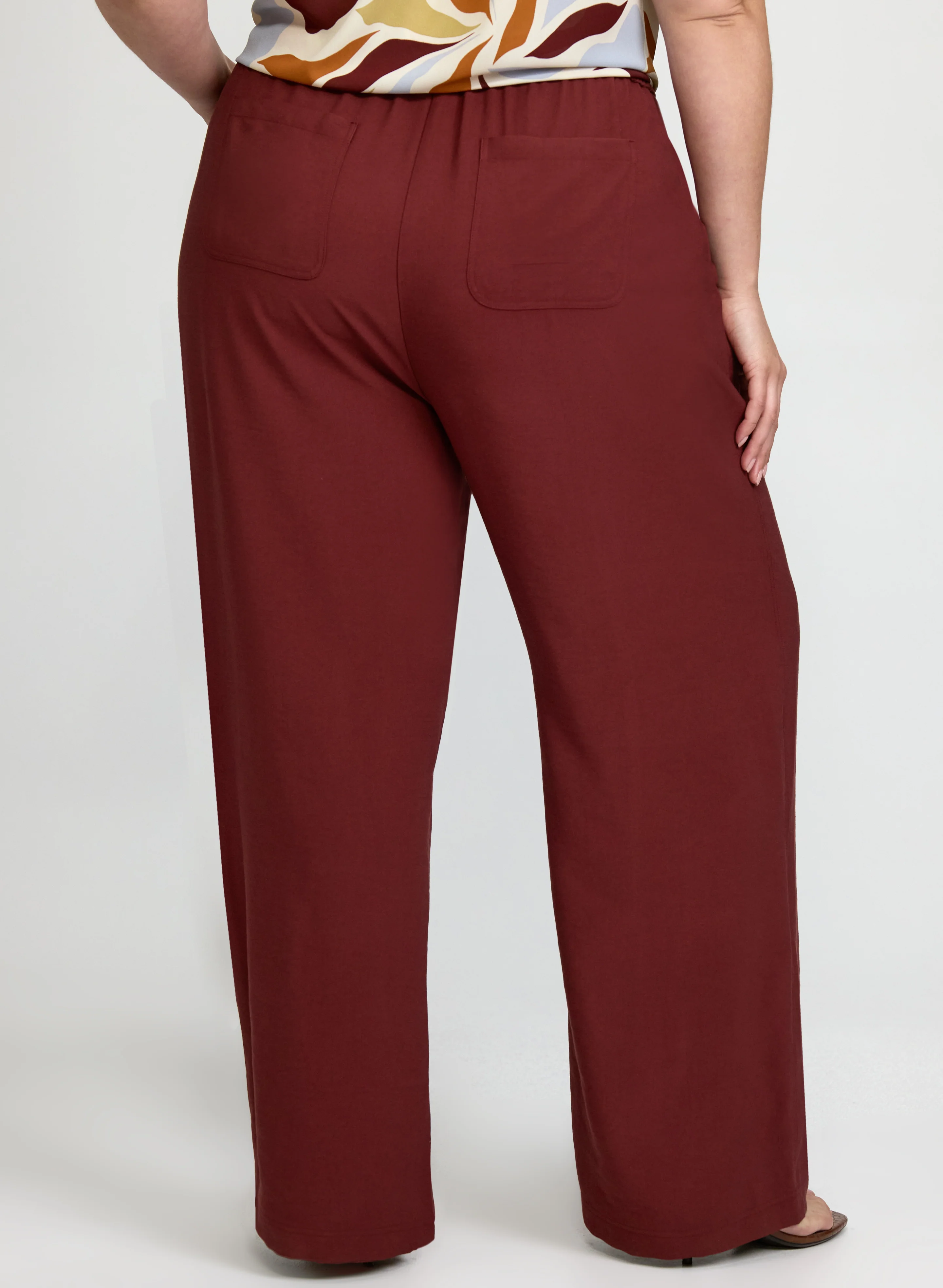 Pull-On Wide-Leg Pants - Image 3