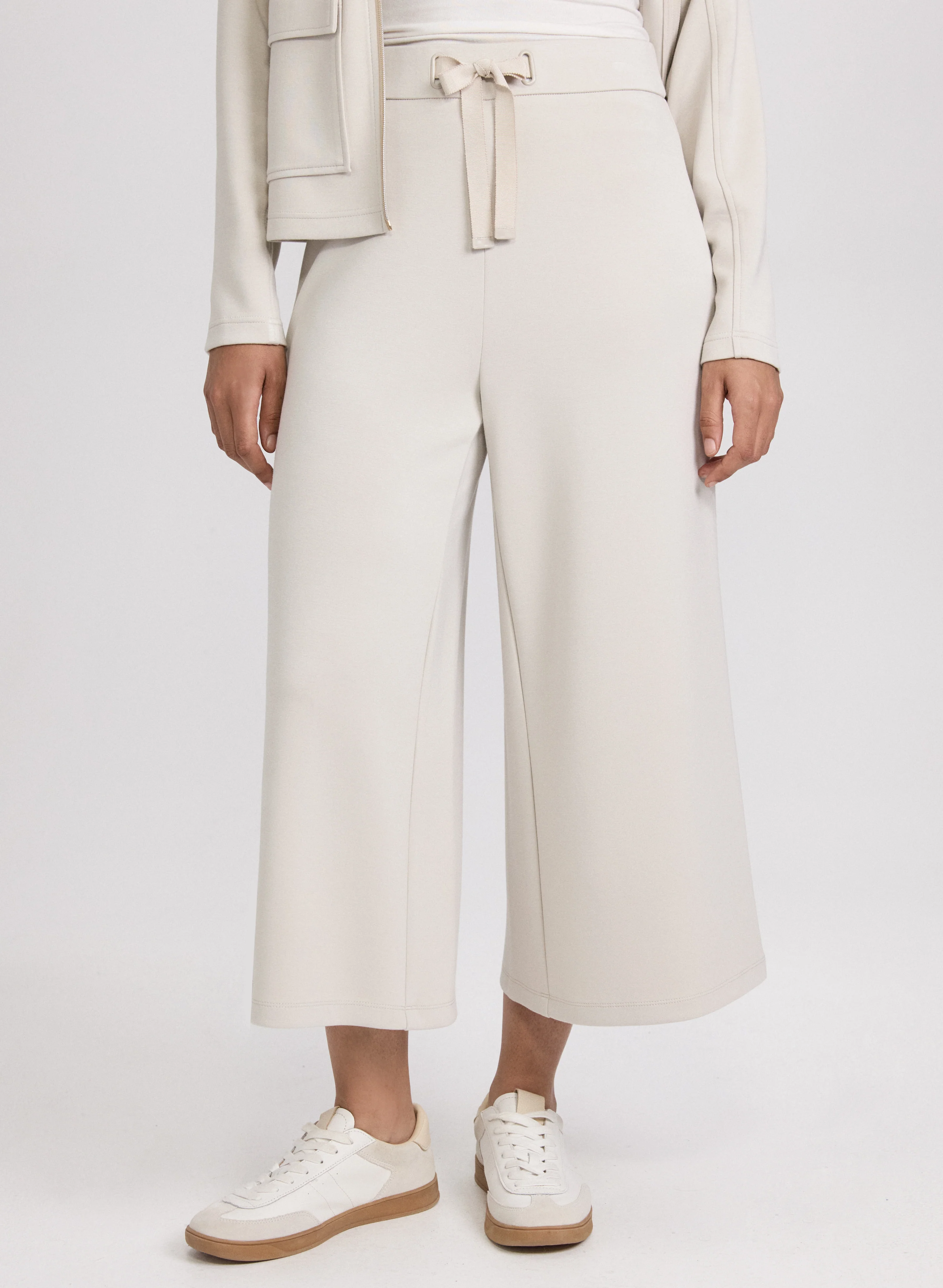 Pull-On Wide-Leg Pants