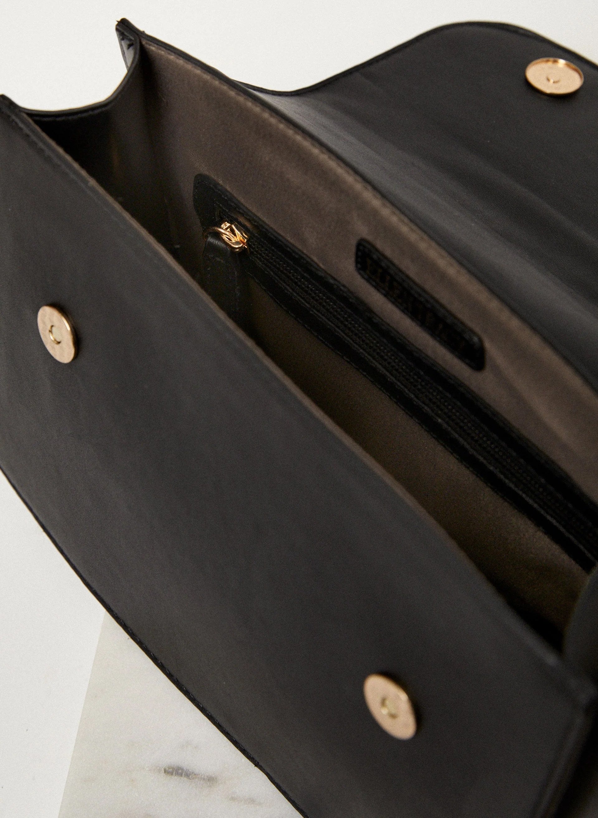 Quilted Chain Detail Satchel - Image 2