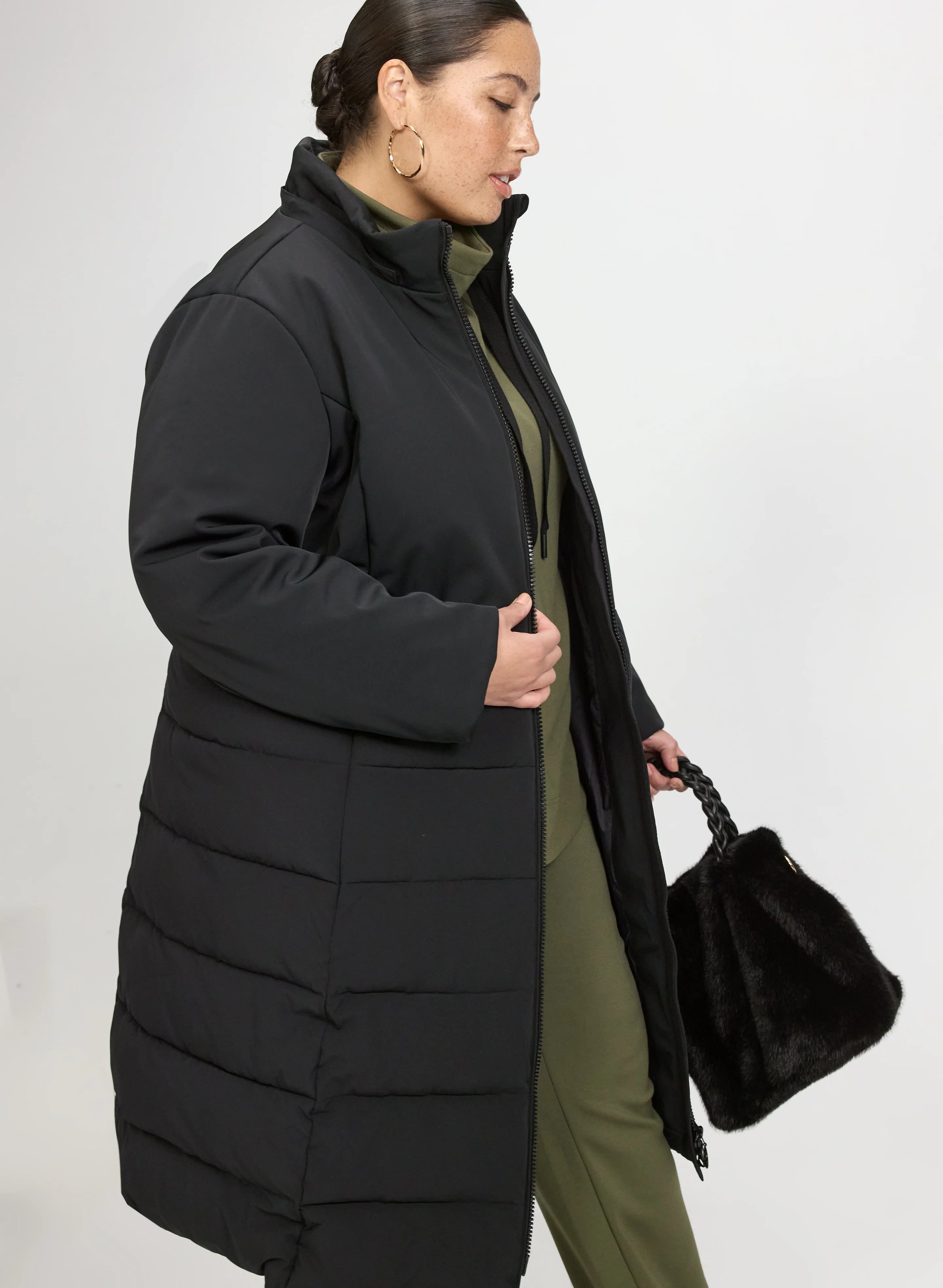Quilted Puffer Coat - Image 3