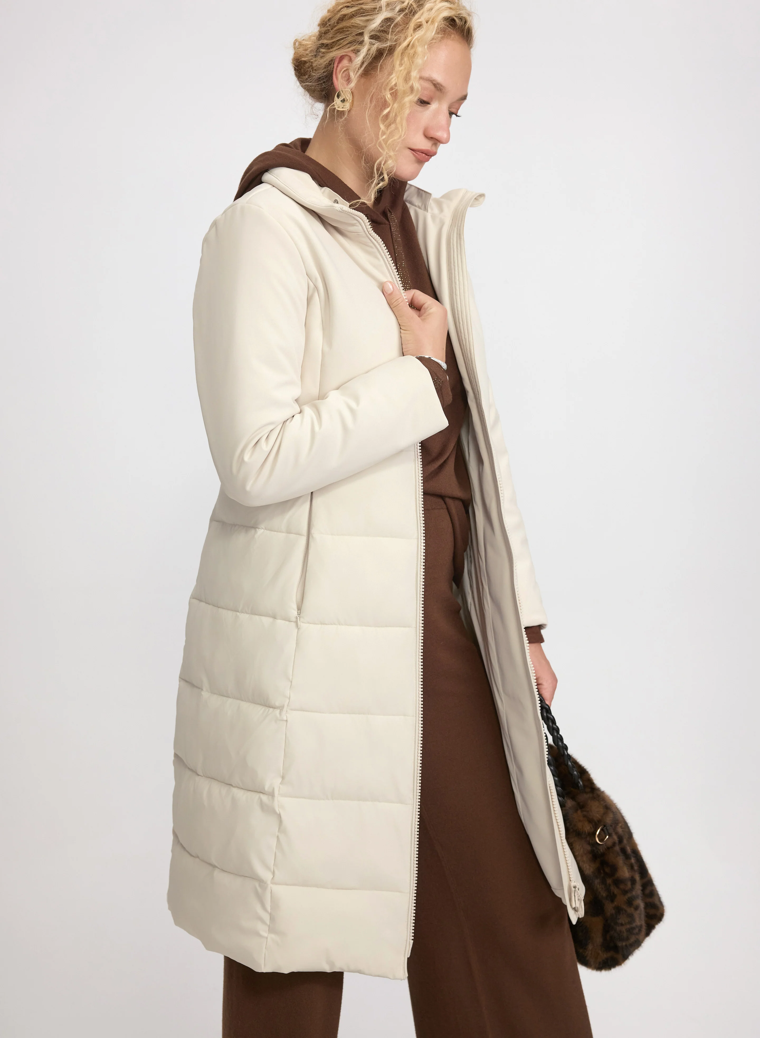 Quilted Puffer Coat - Image 2