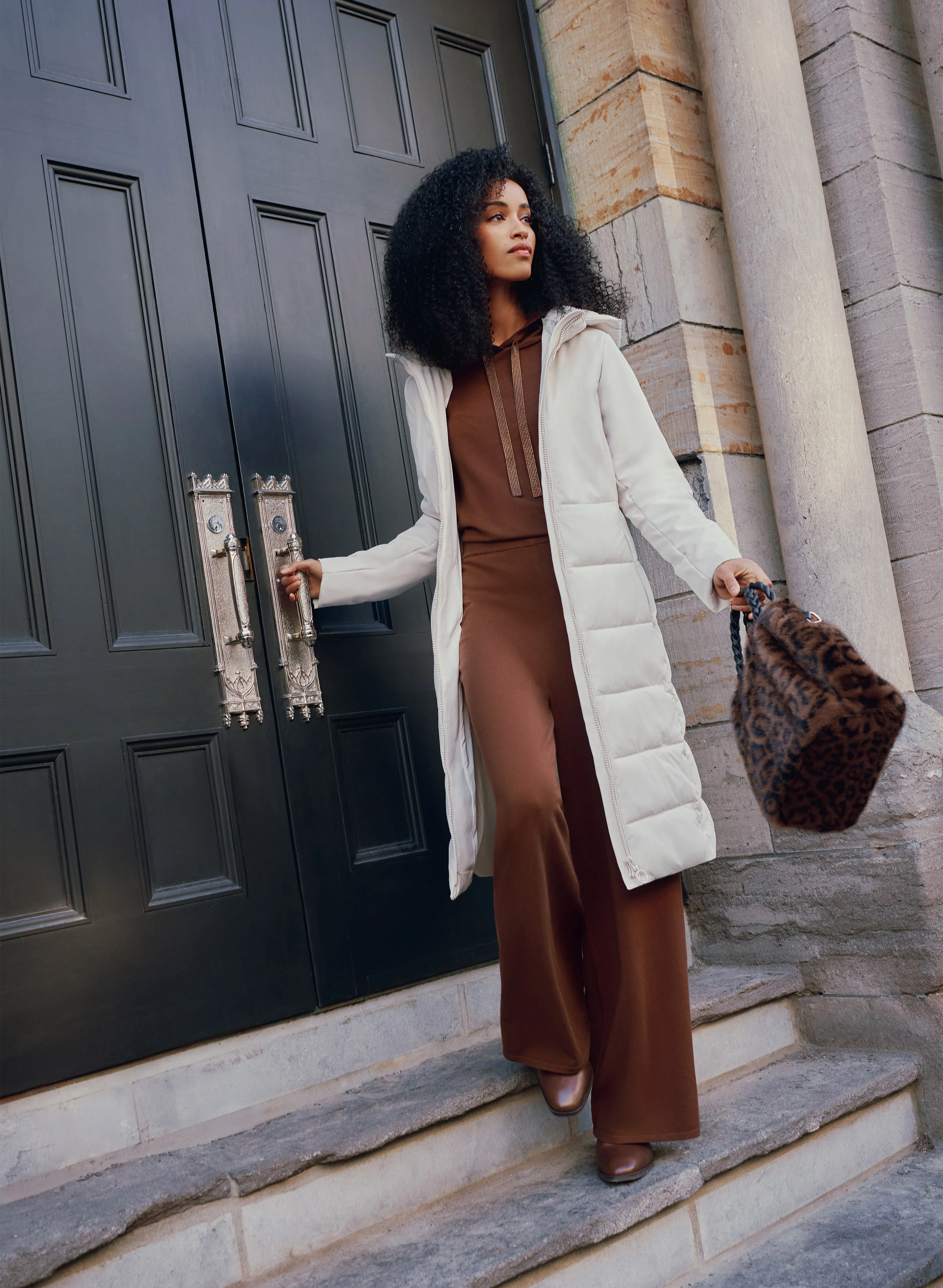Quilted Puffer Coat - Image 3
