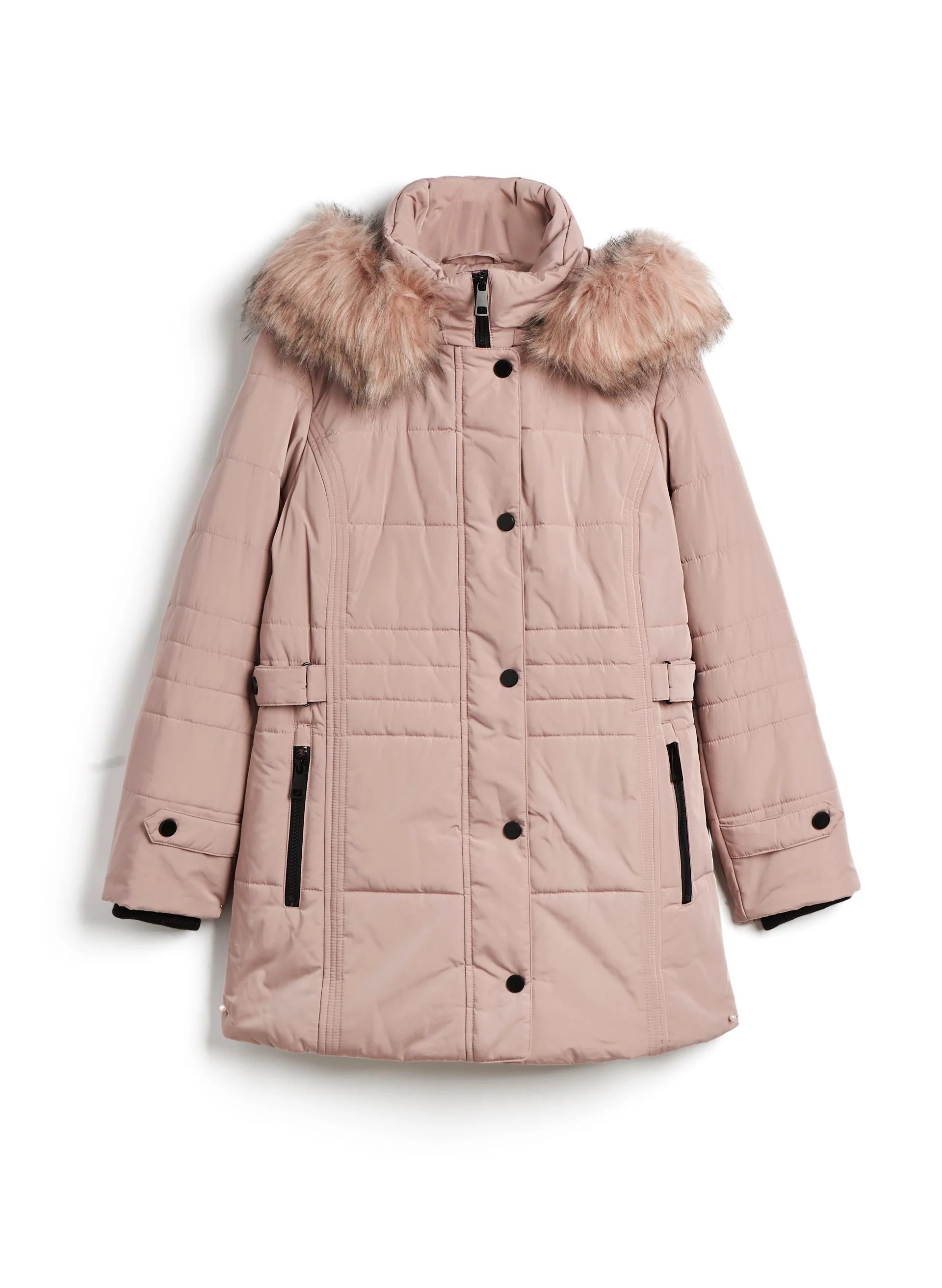 Quilted Vegan Down Coat - Image 5