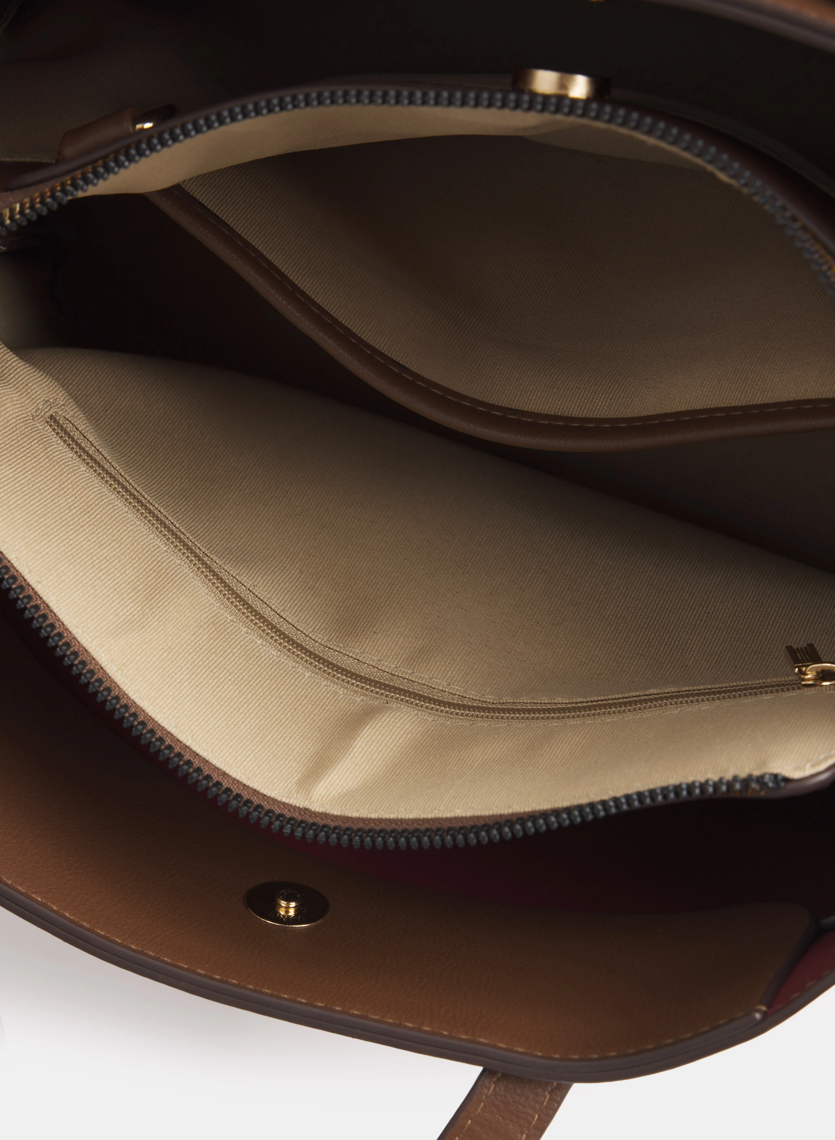 Rectangular Two-Tone Handbag - Image 5