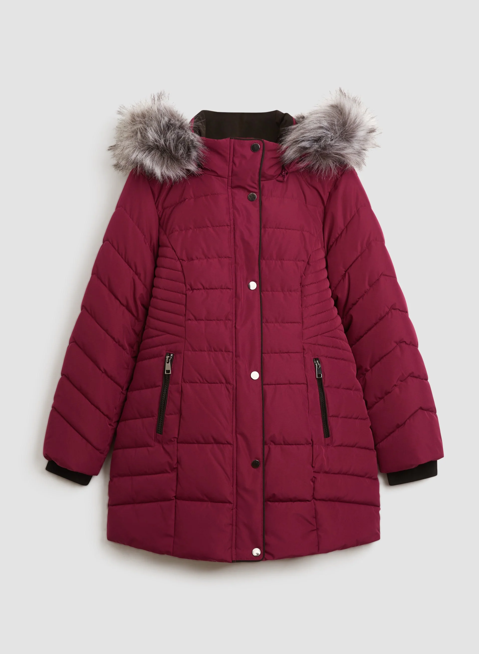 Recycled Quilted Vegan Down Coat - Image 6