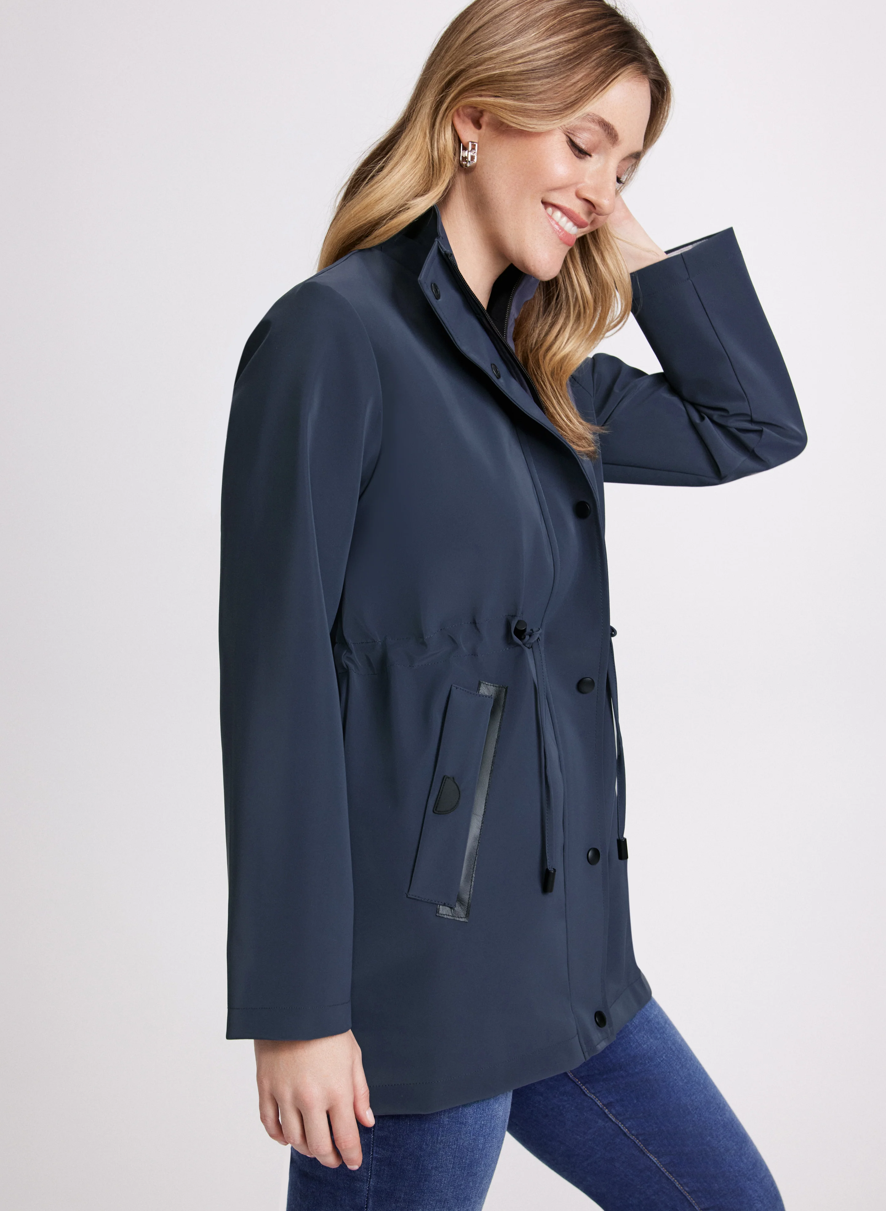 Removable Hood Rain Coat - Image 4