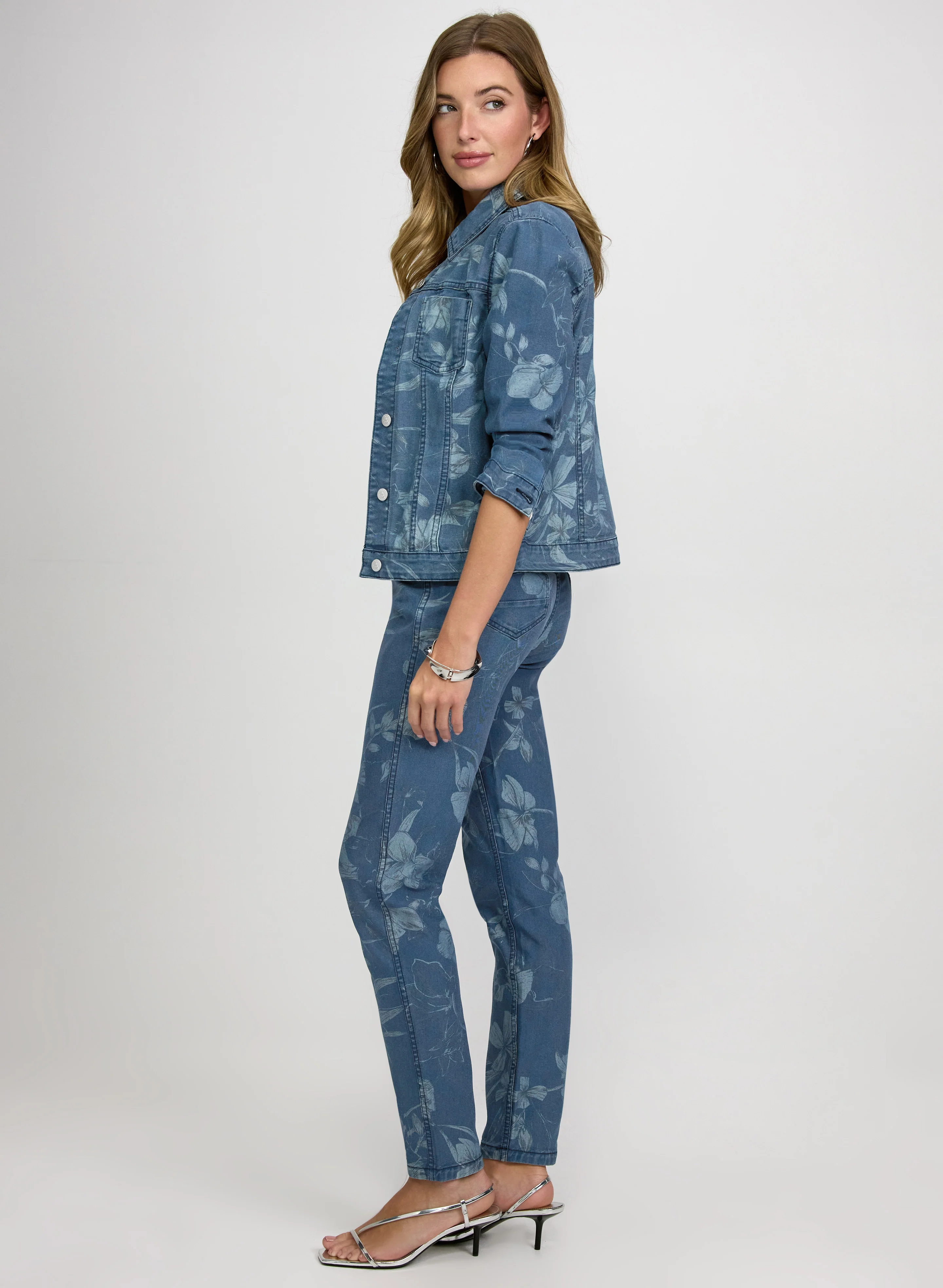 Reversible Floral Jeans - Image 3