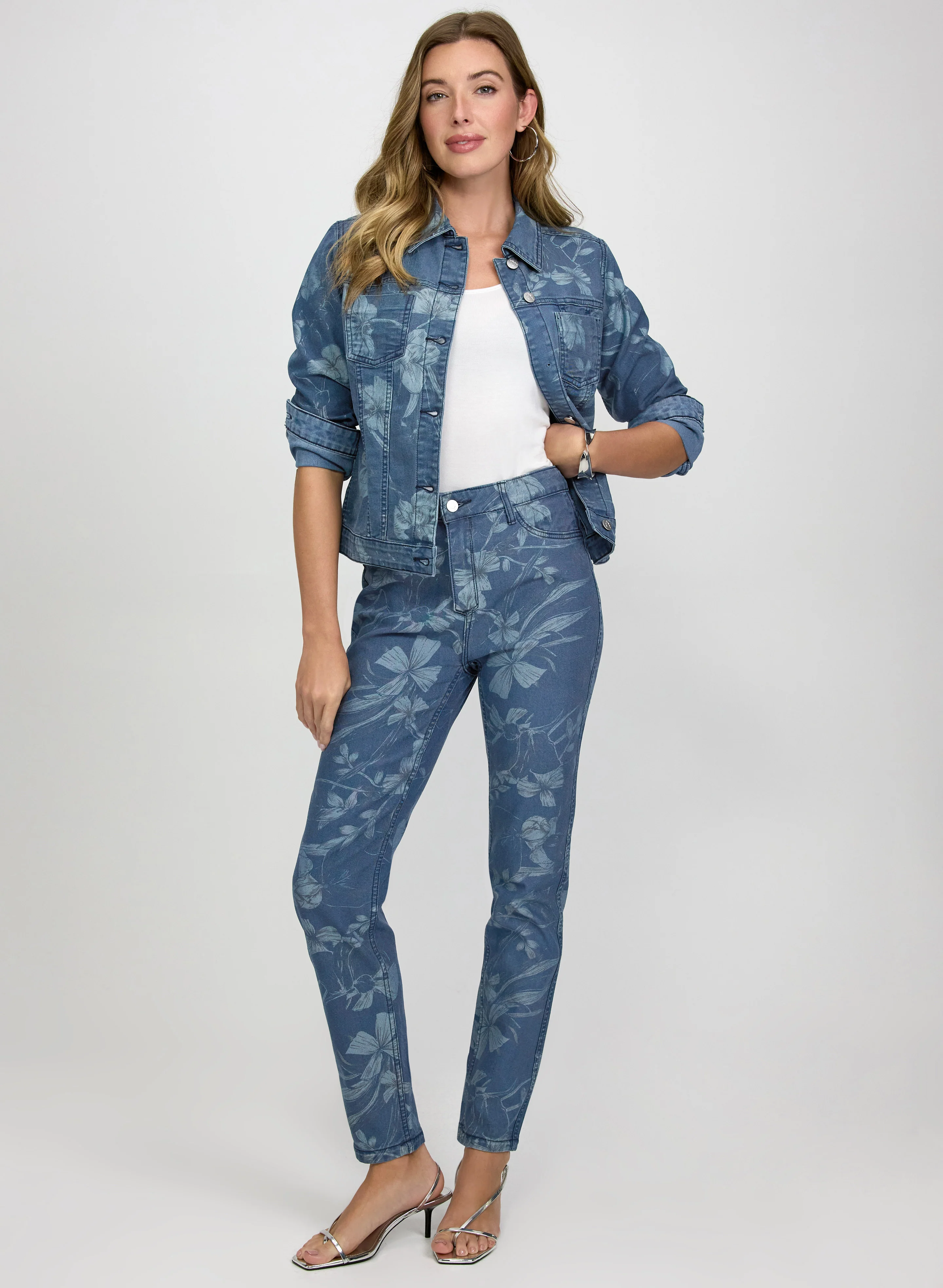Reversible Floral Jeans - Image 5