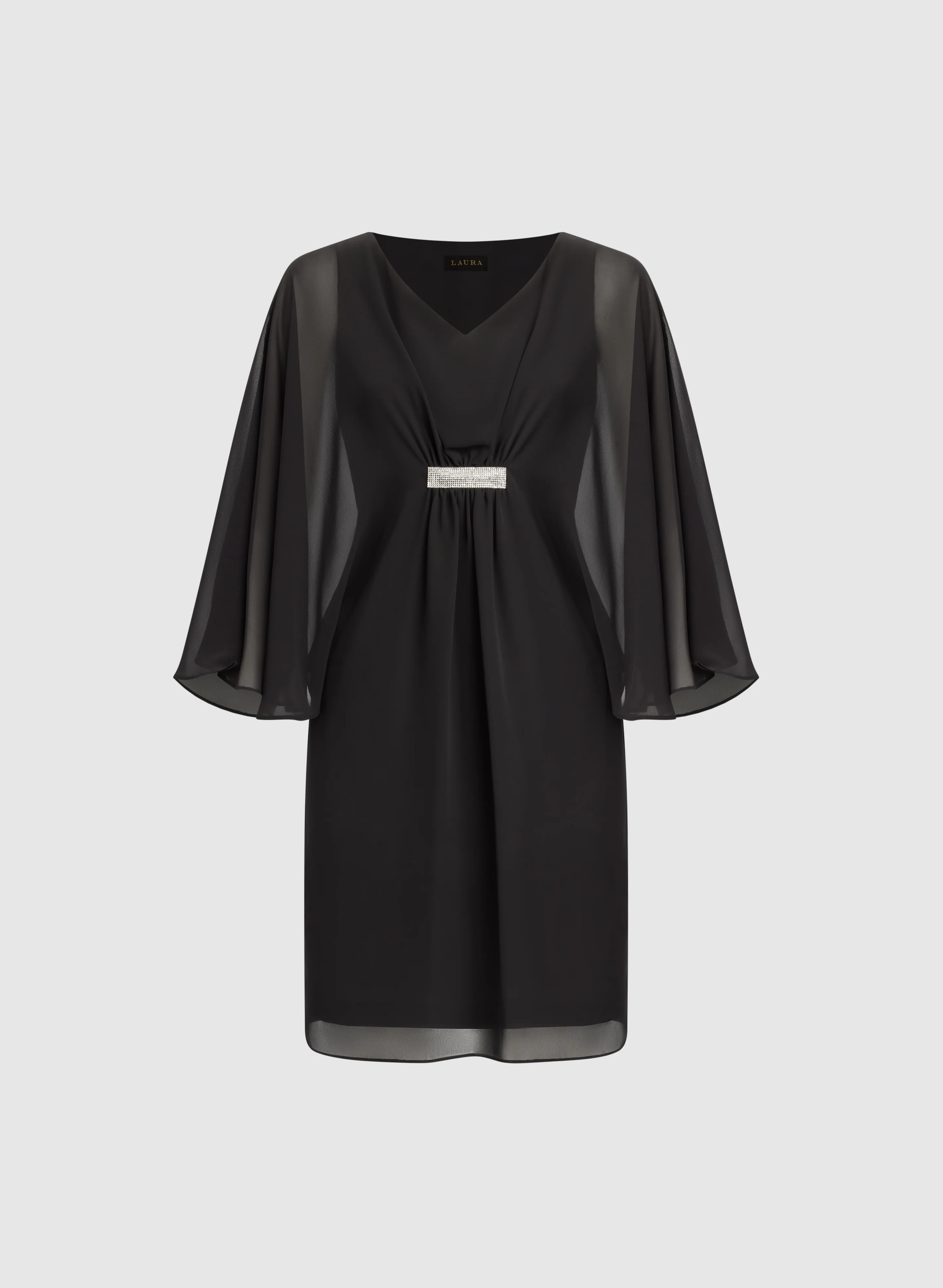 Rhinestone Bar Detail Dress - Image 6