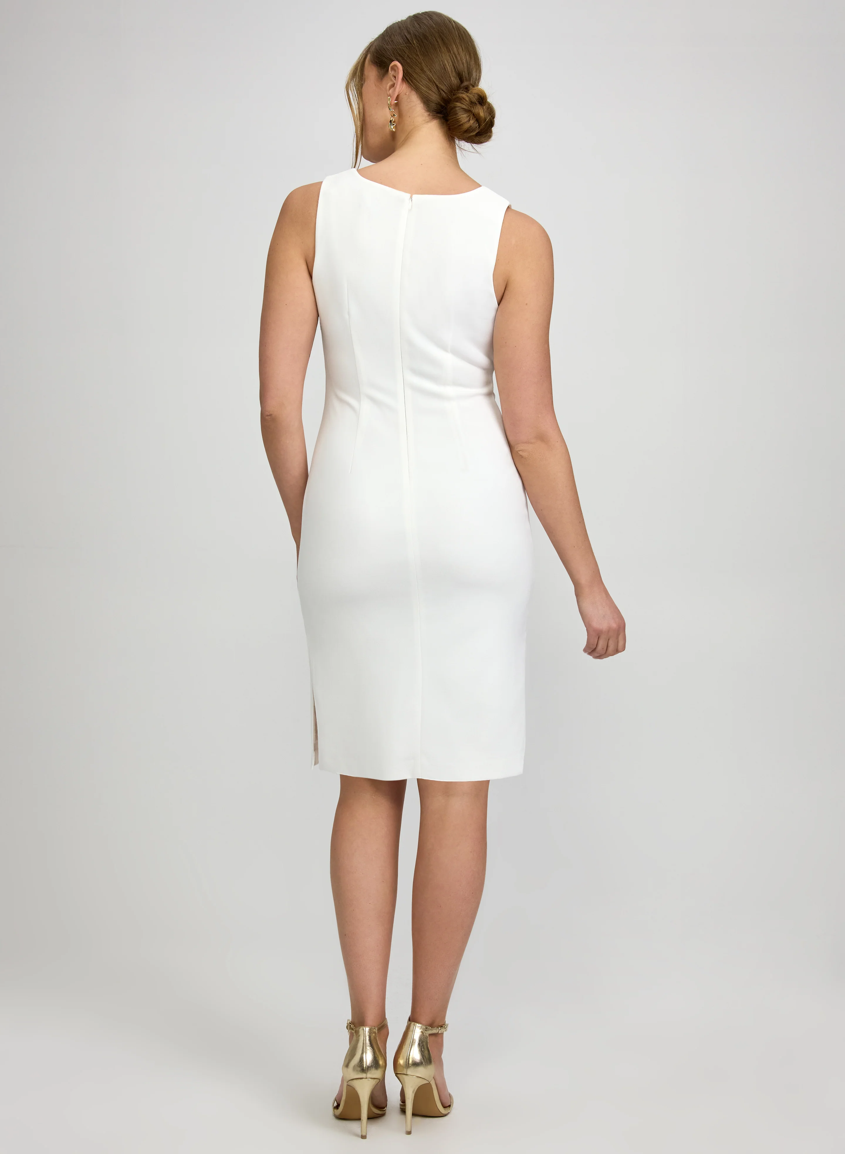 Floral Button Detail Dress - Image 4