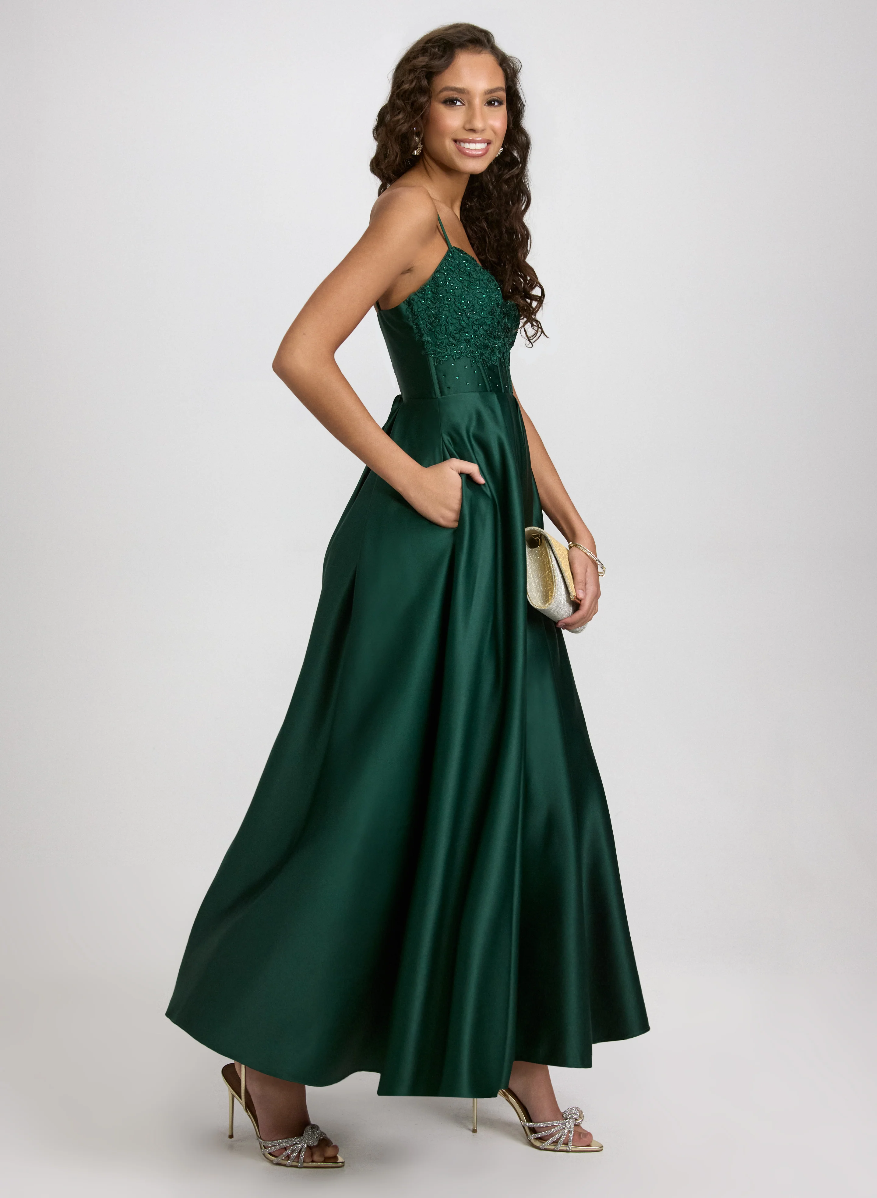 Rhinestone Corset Gown - Image 2