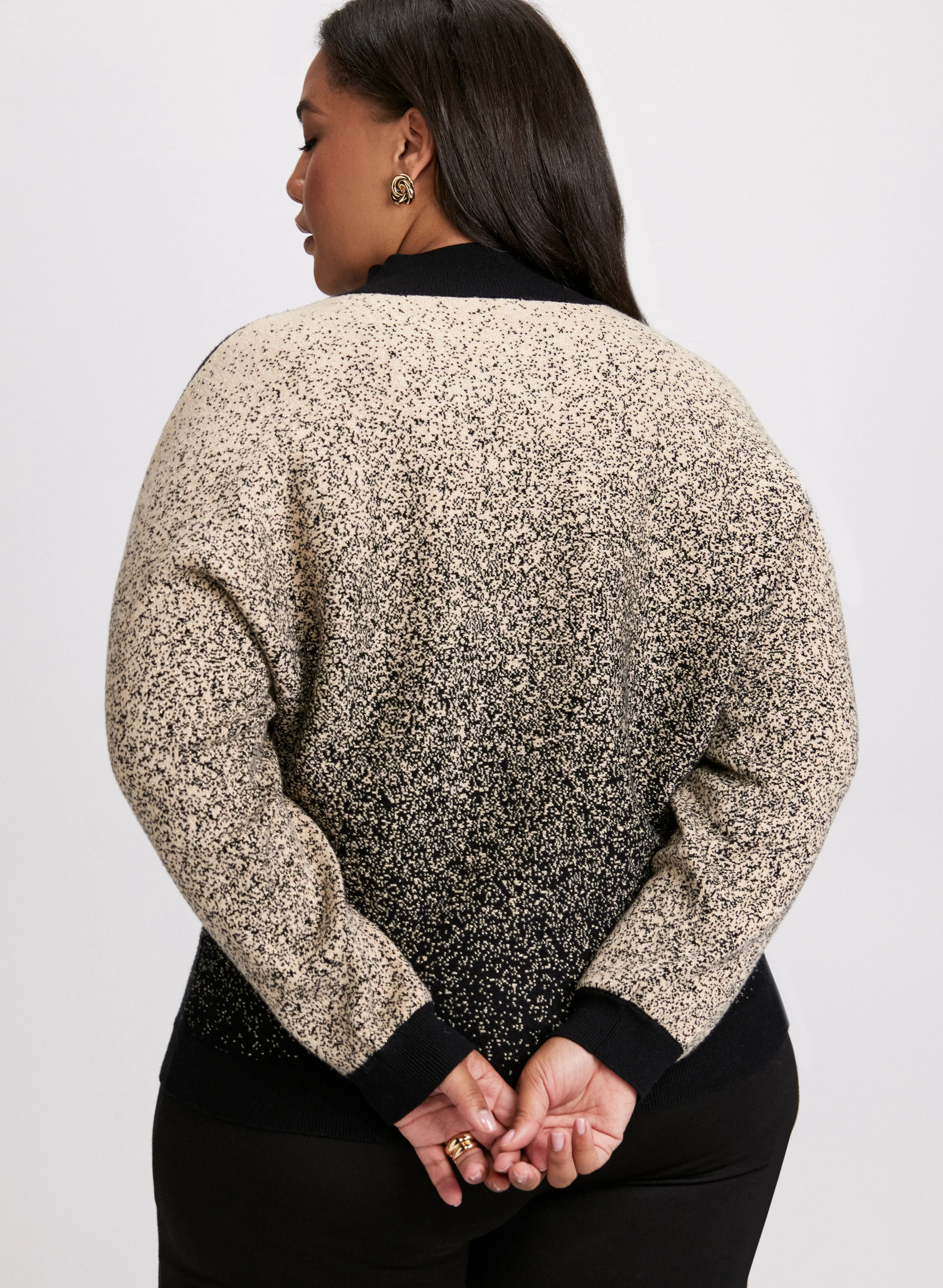 Two-Tone Lurex Sweater - Image 3