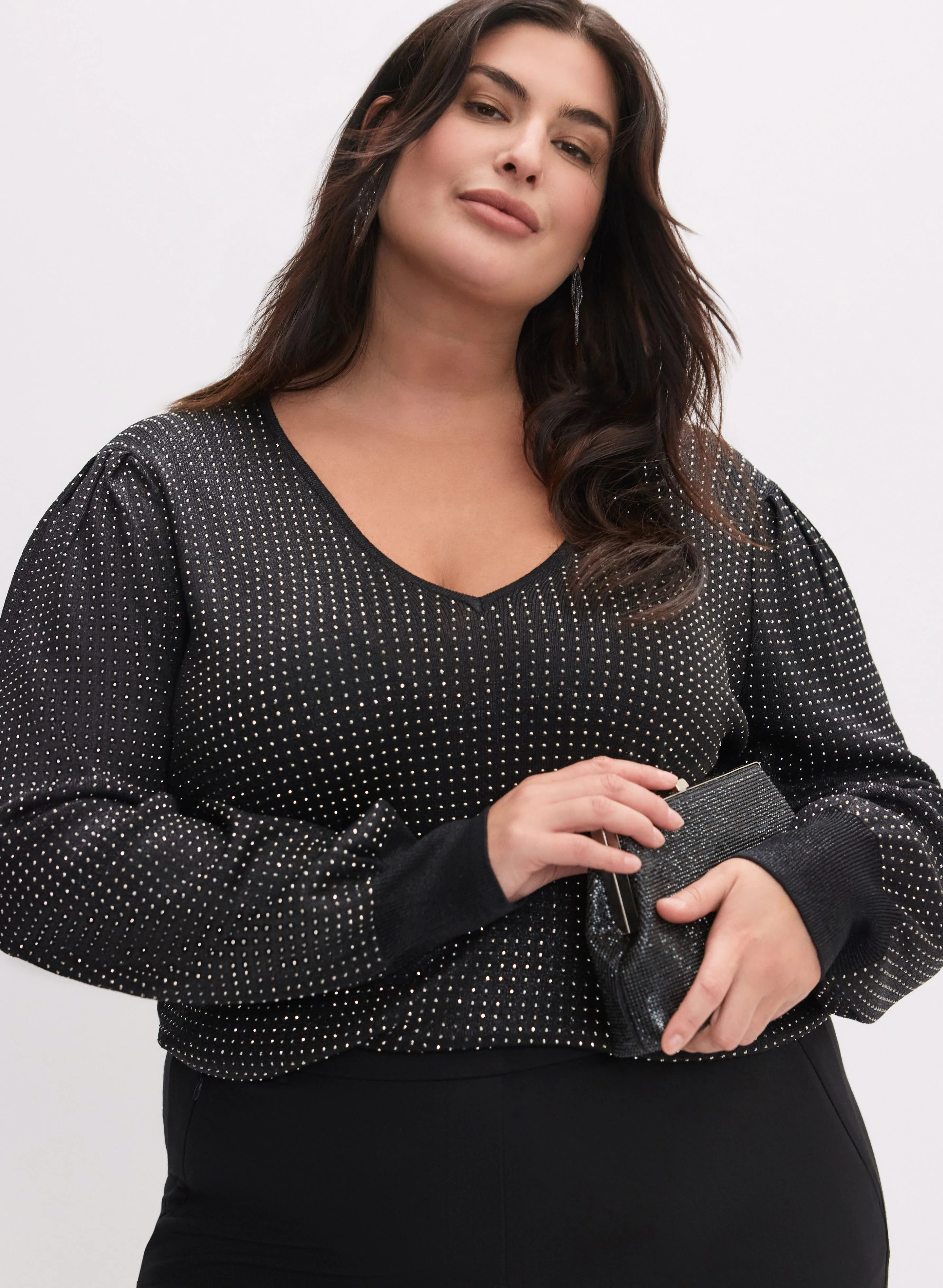 Rhinestone Detail Sweater - Image 2