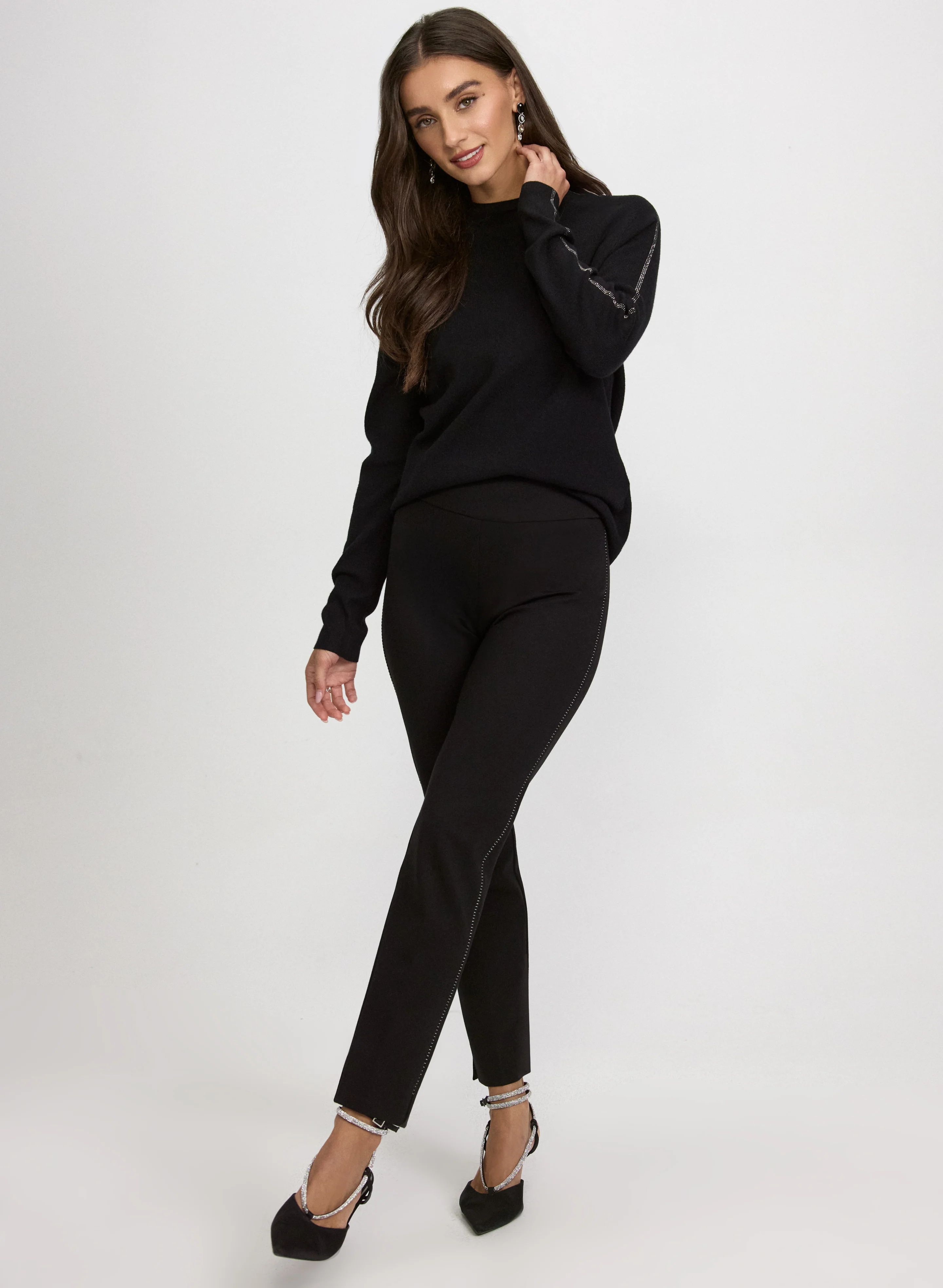 Rhinestone Detail Sweater - Image 3