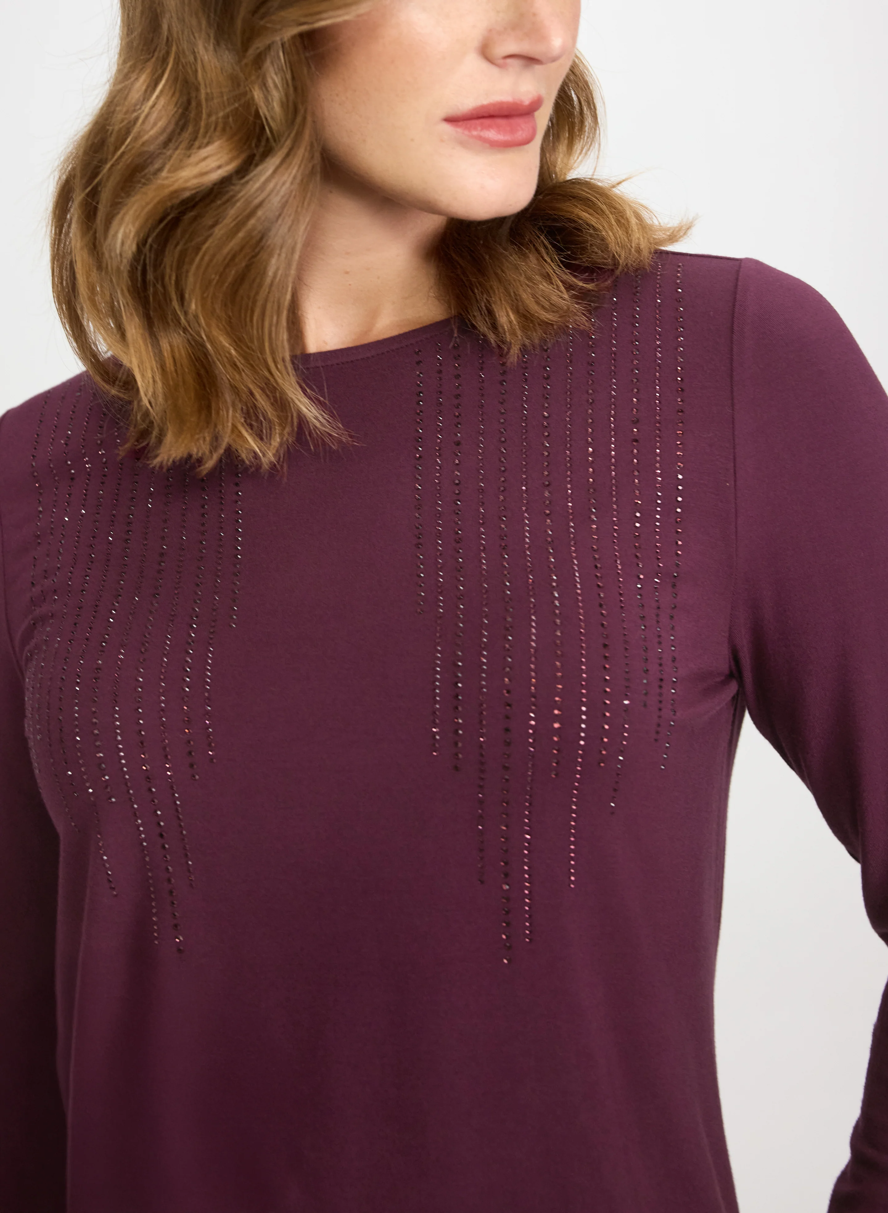 Rhinestone Detail T-Shirt - Image 2