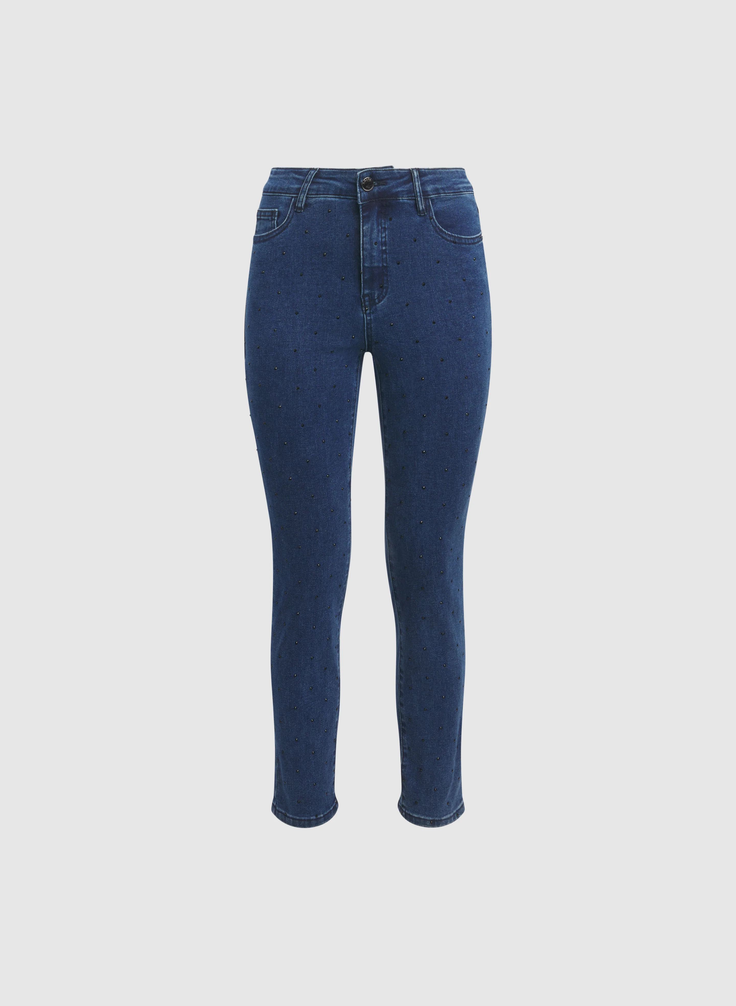 Rhinestone Embellished Jeans - Image 6