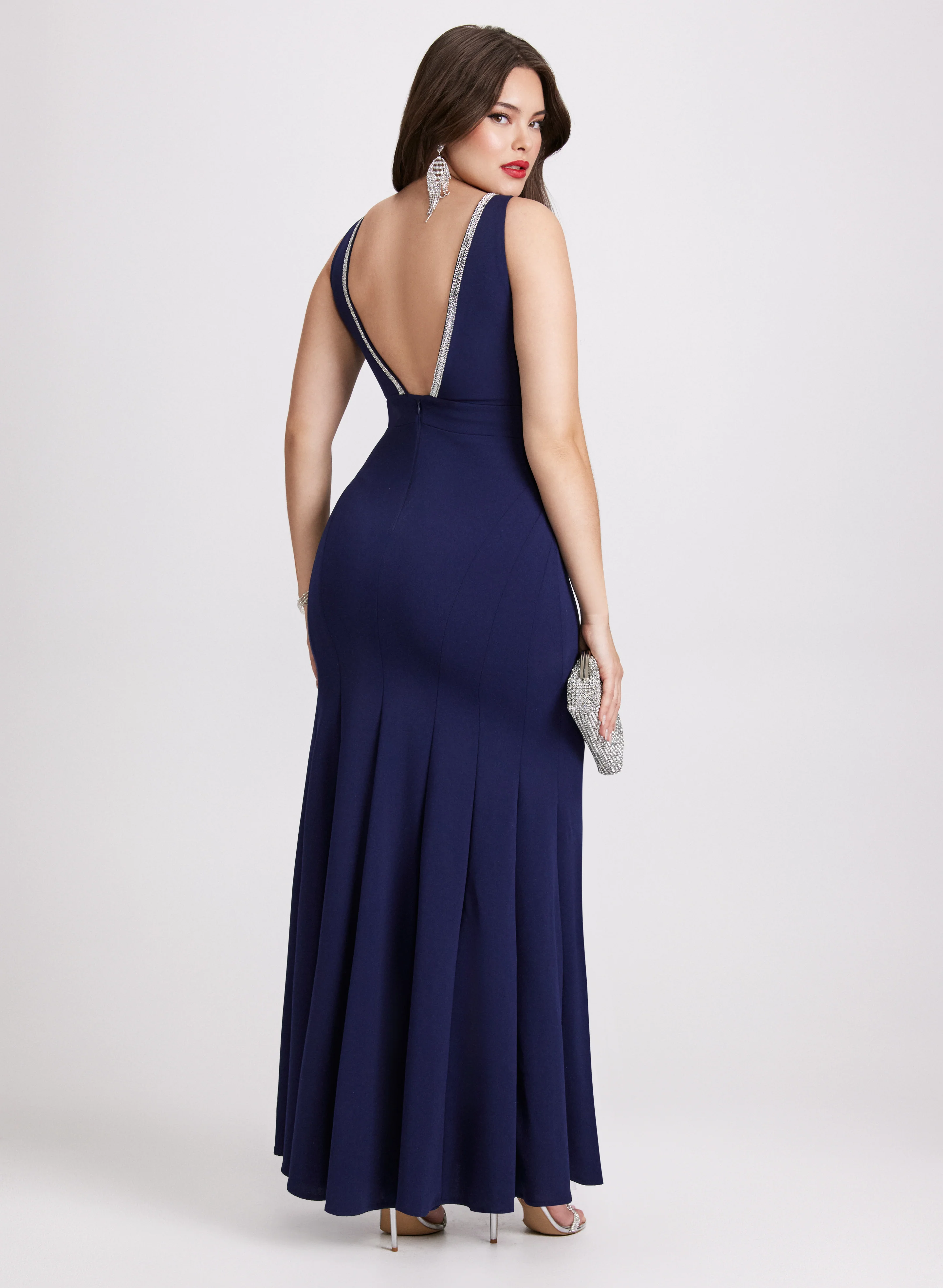 Rhinestone Embellished Maxi Dress - Image 4