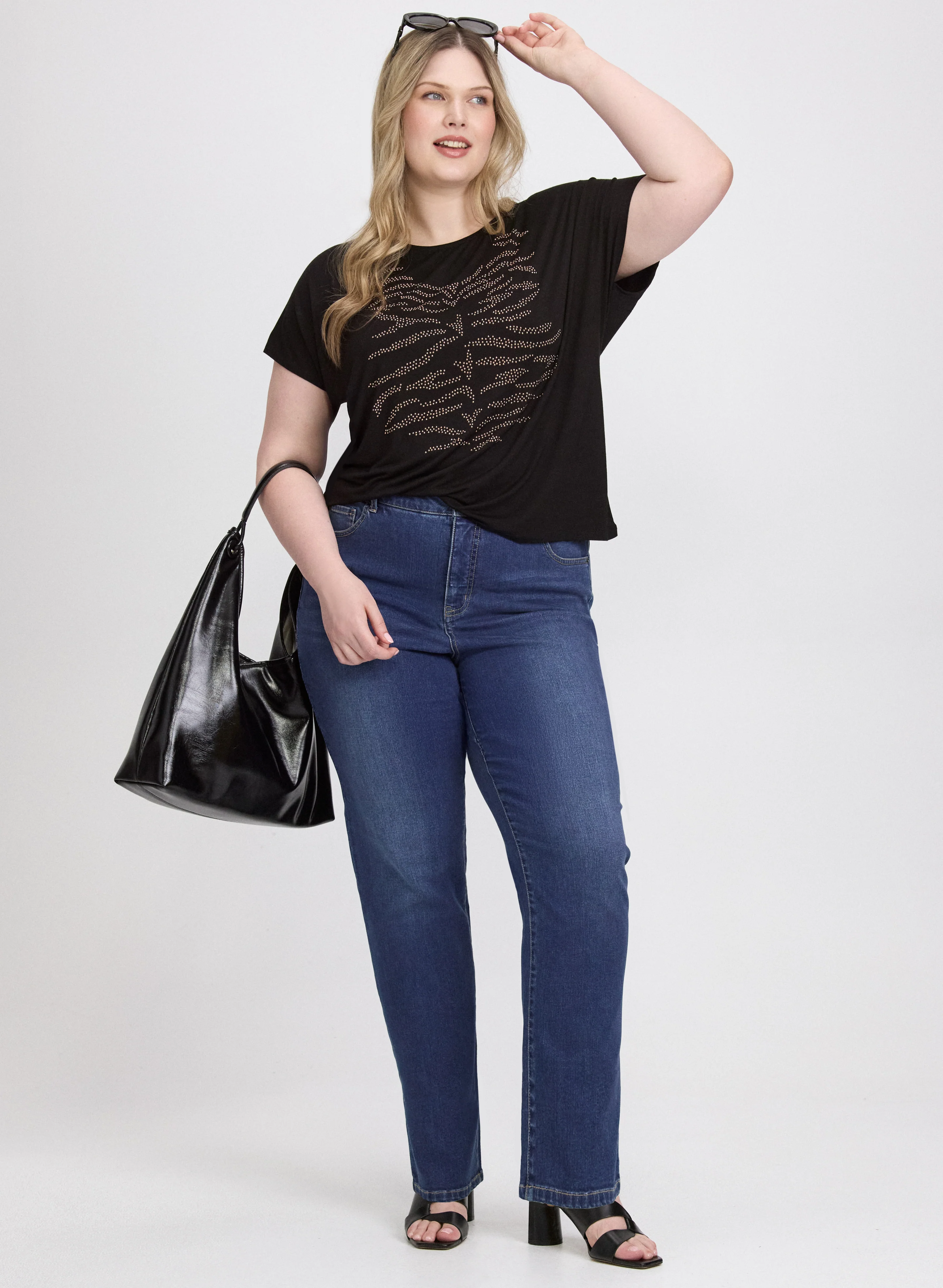 Rhinestone Embellished T-Shirt - Image 3