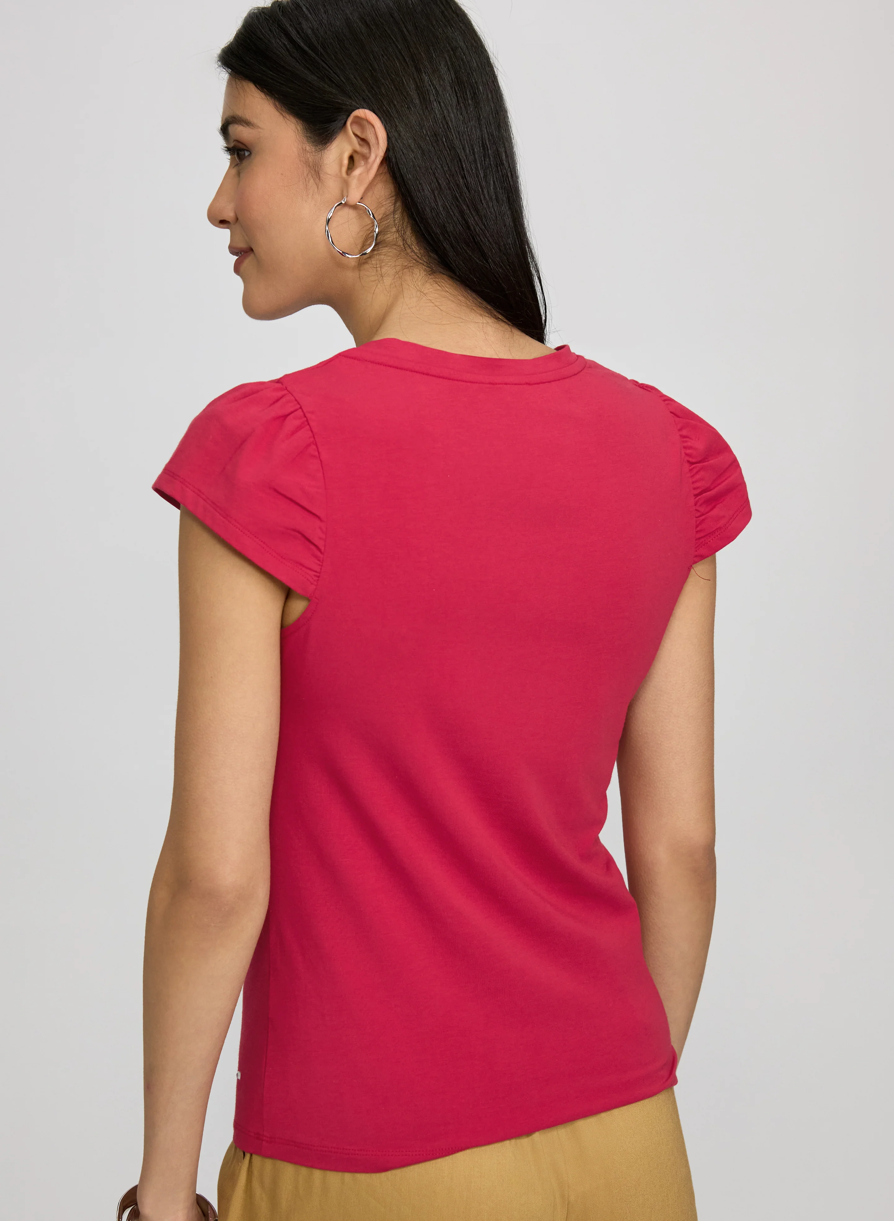 Rhinestone Modal-Blend T-Shirt - Image 4