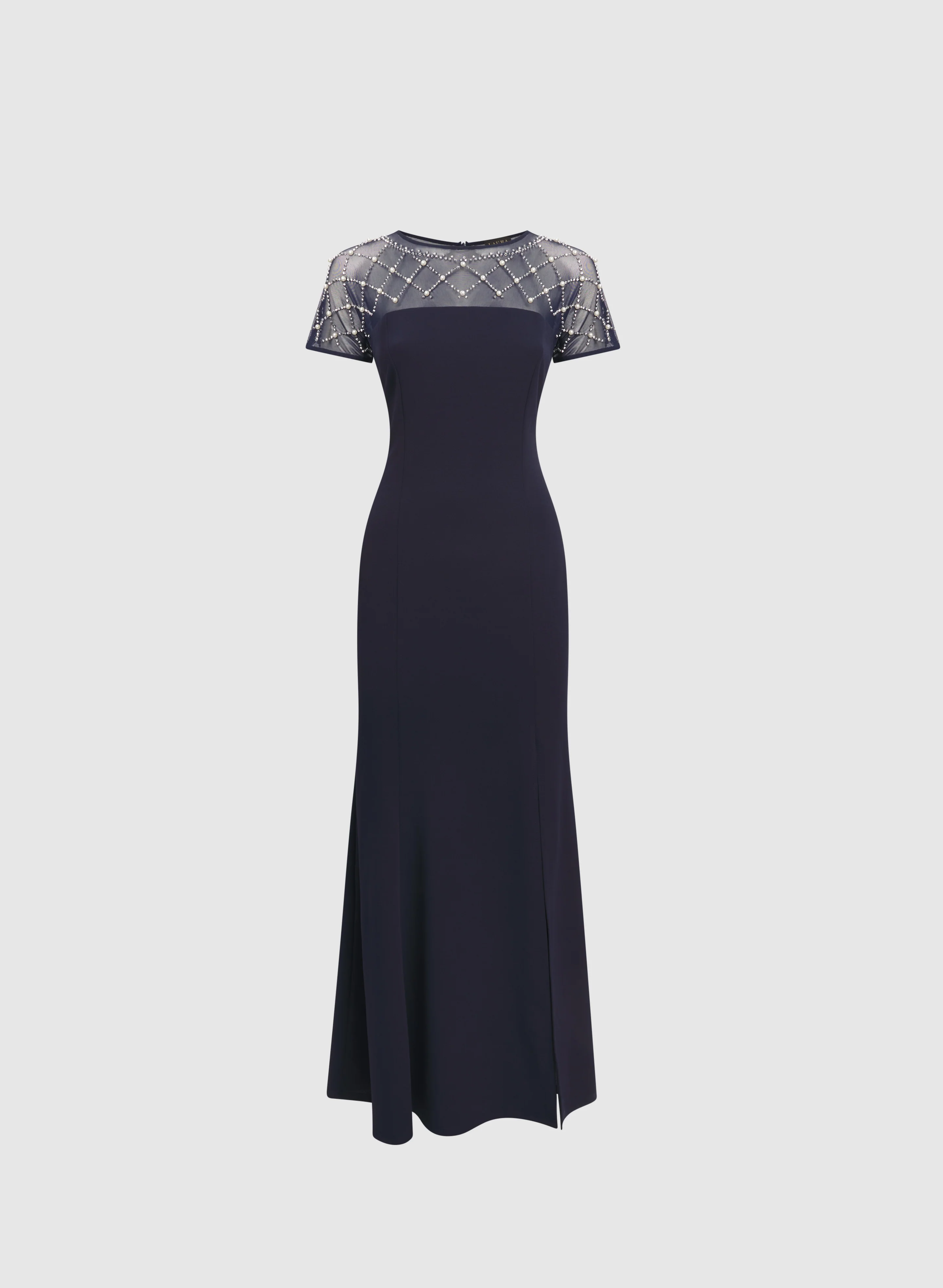 Rhinestone & Pearl Detail Dress - Image 6