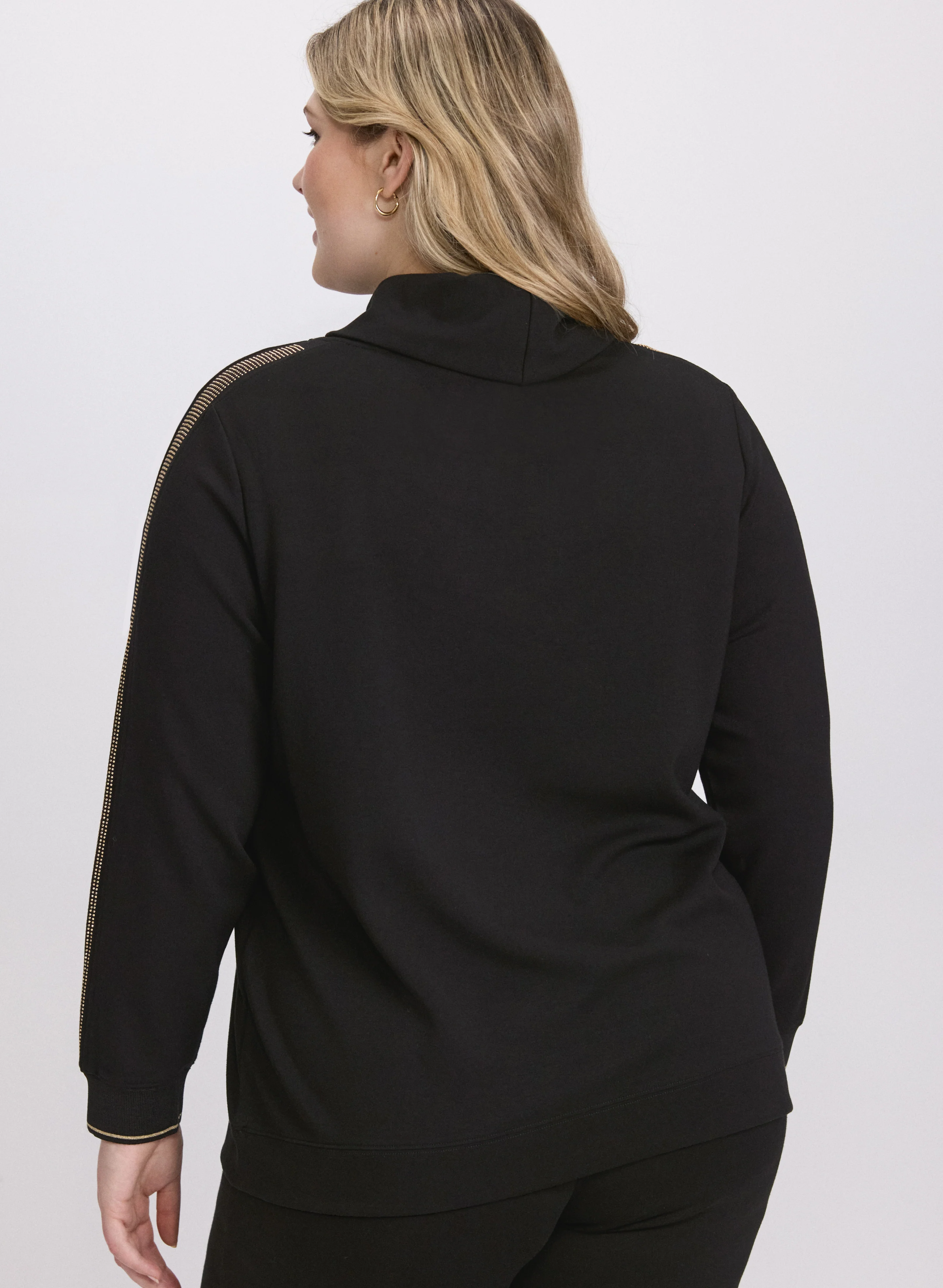 Rhinestone Sleeve Top - Image 4