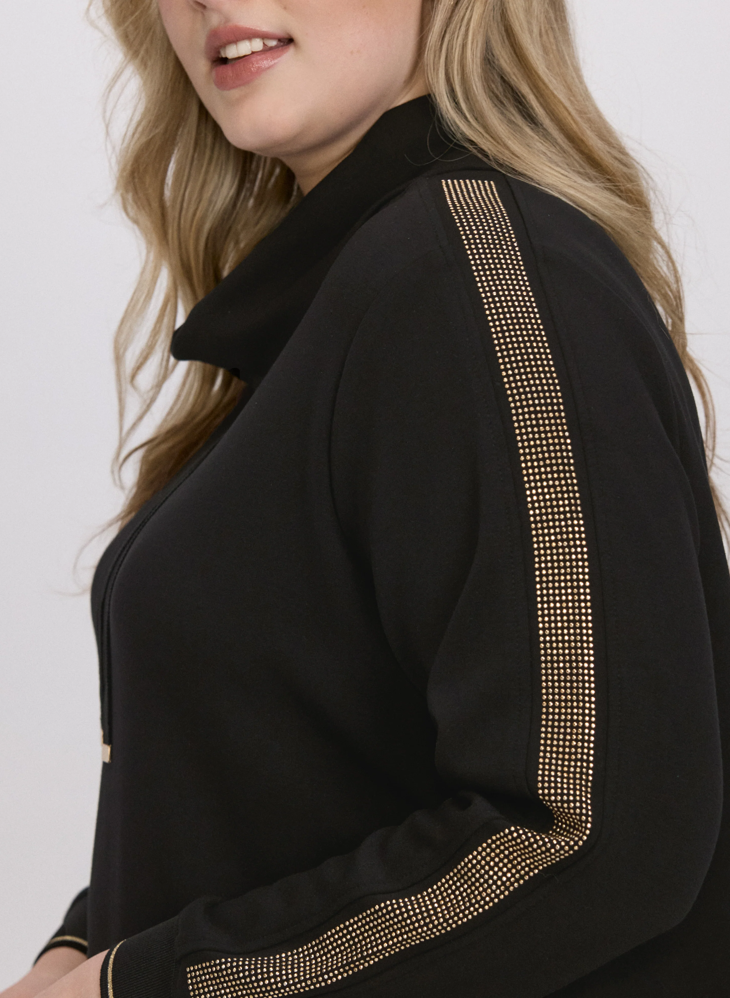 Rhinestone Sleeve Top - Image 5