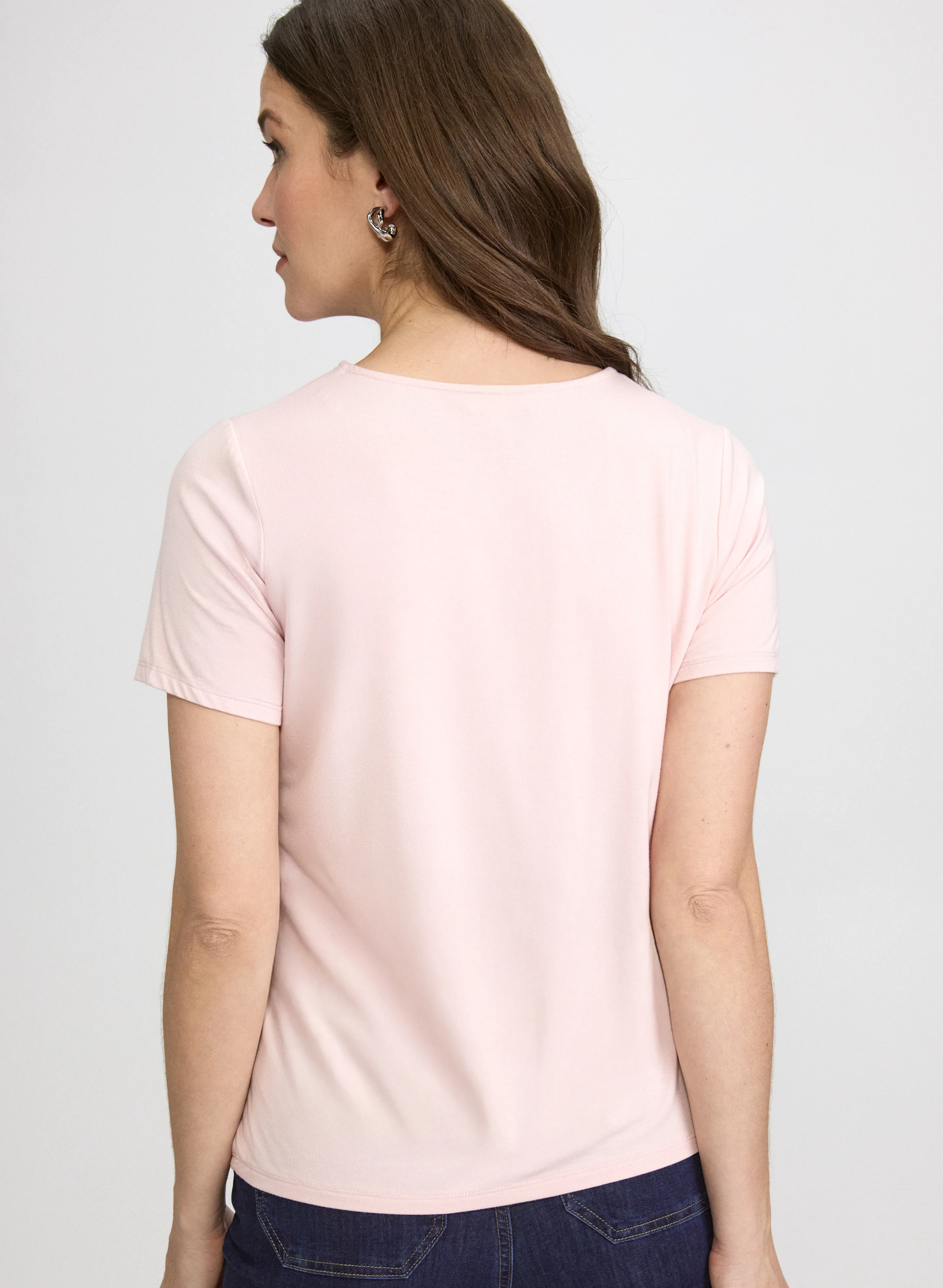 Rhinestone Striped T-Shirt - Image 4