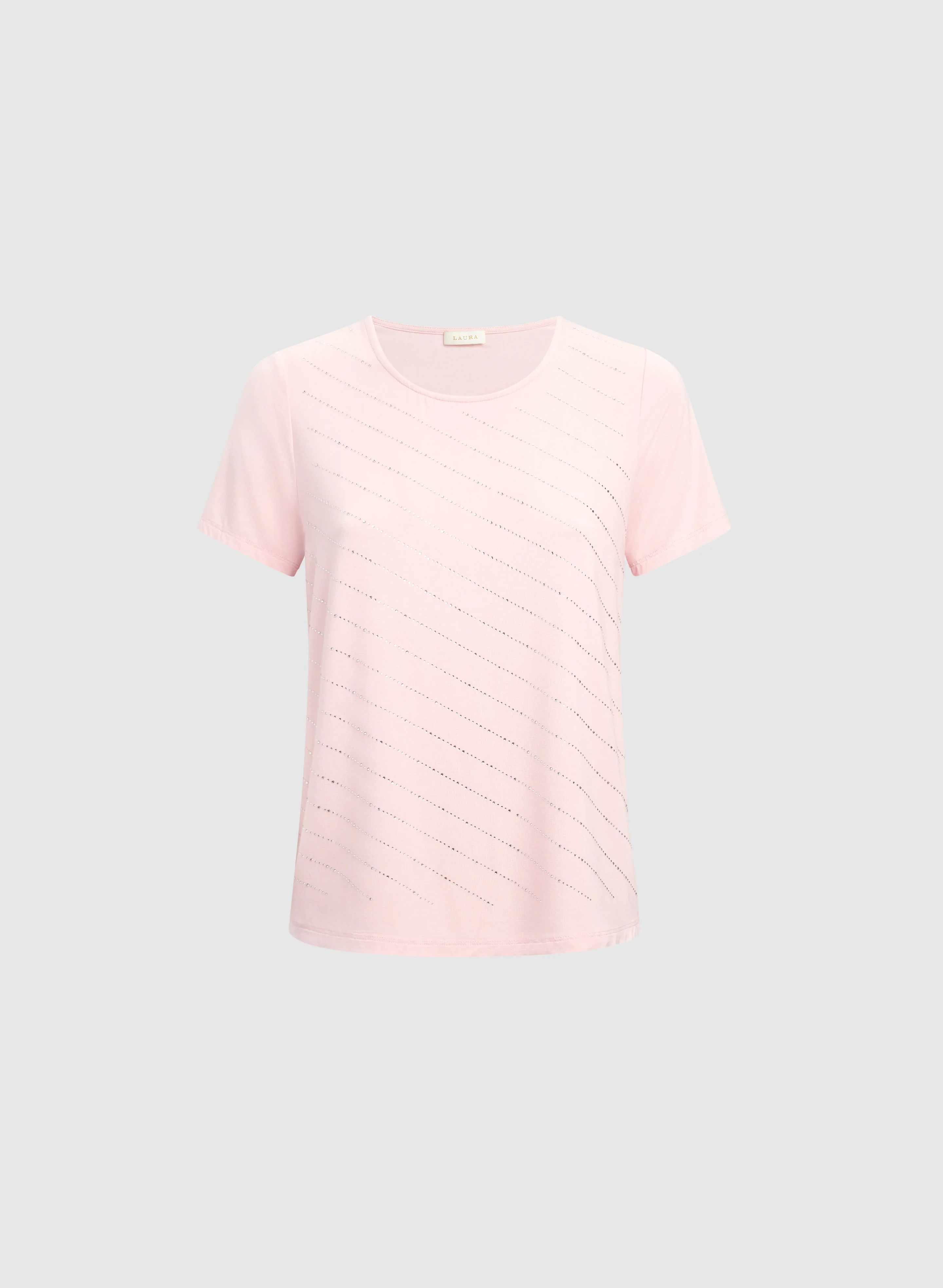Rhinestone Striped T-Shirt - Image 6