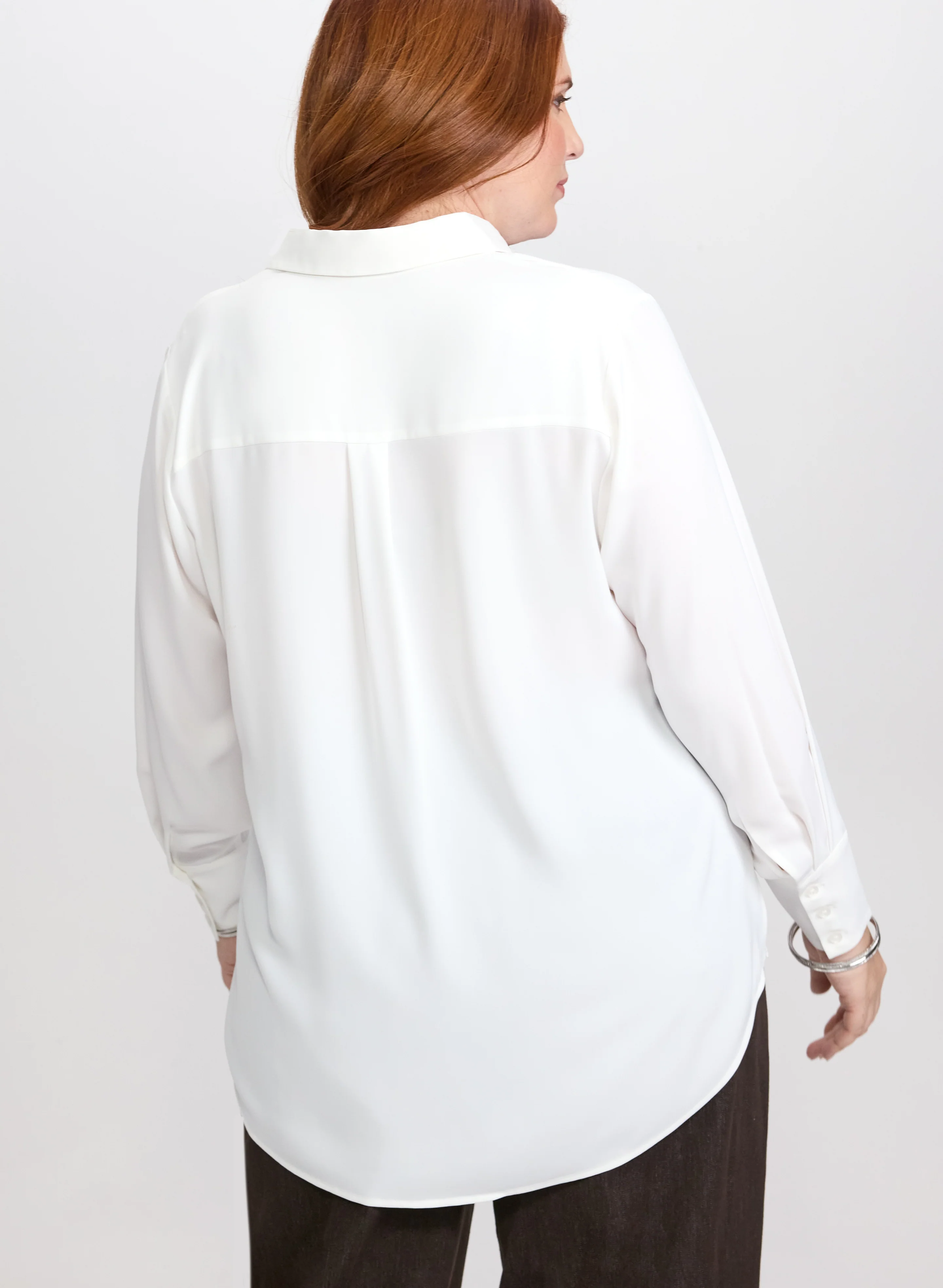 Rhinestone Trim Blouse - Image 5