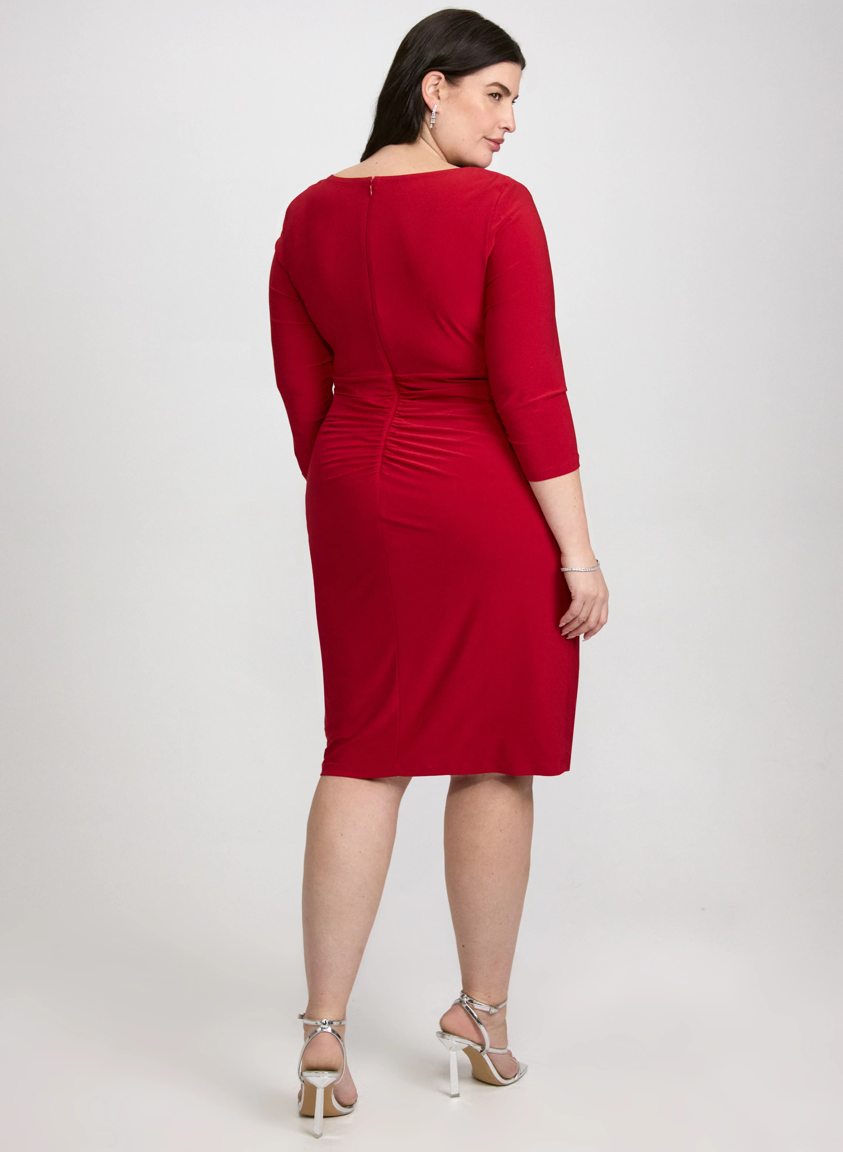Rhinestone Trim Dress - Image 4