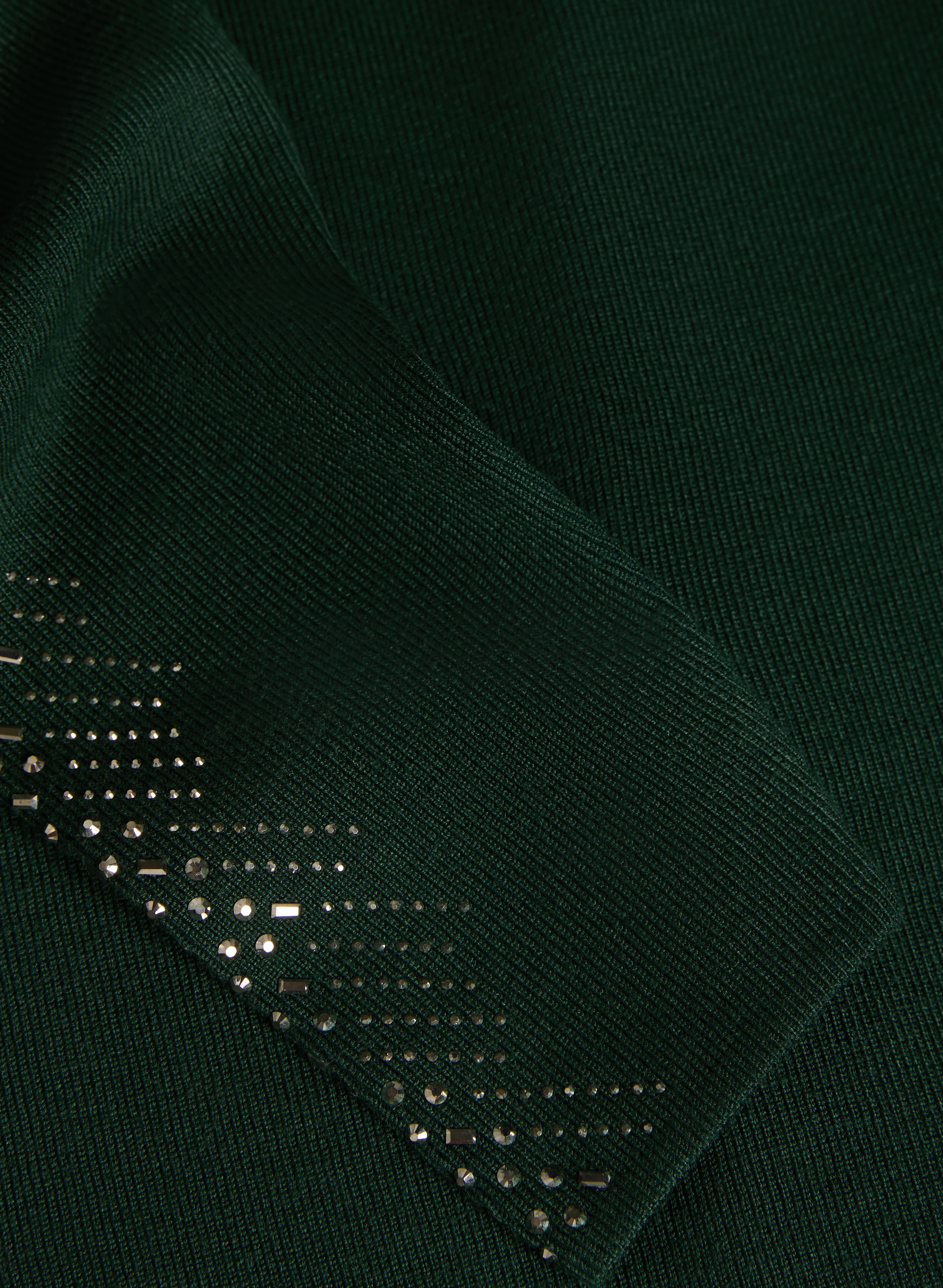Rhinestone Trim Knit Sweater - Image 7