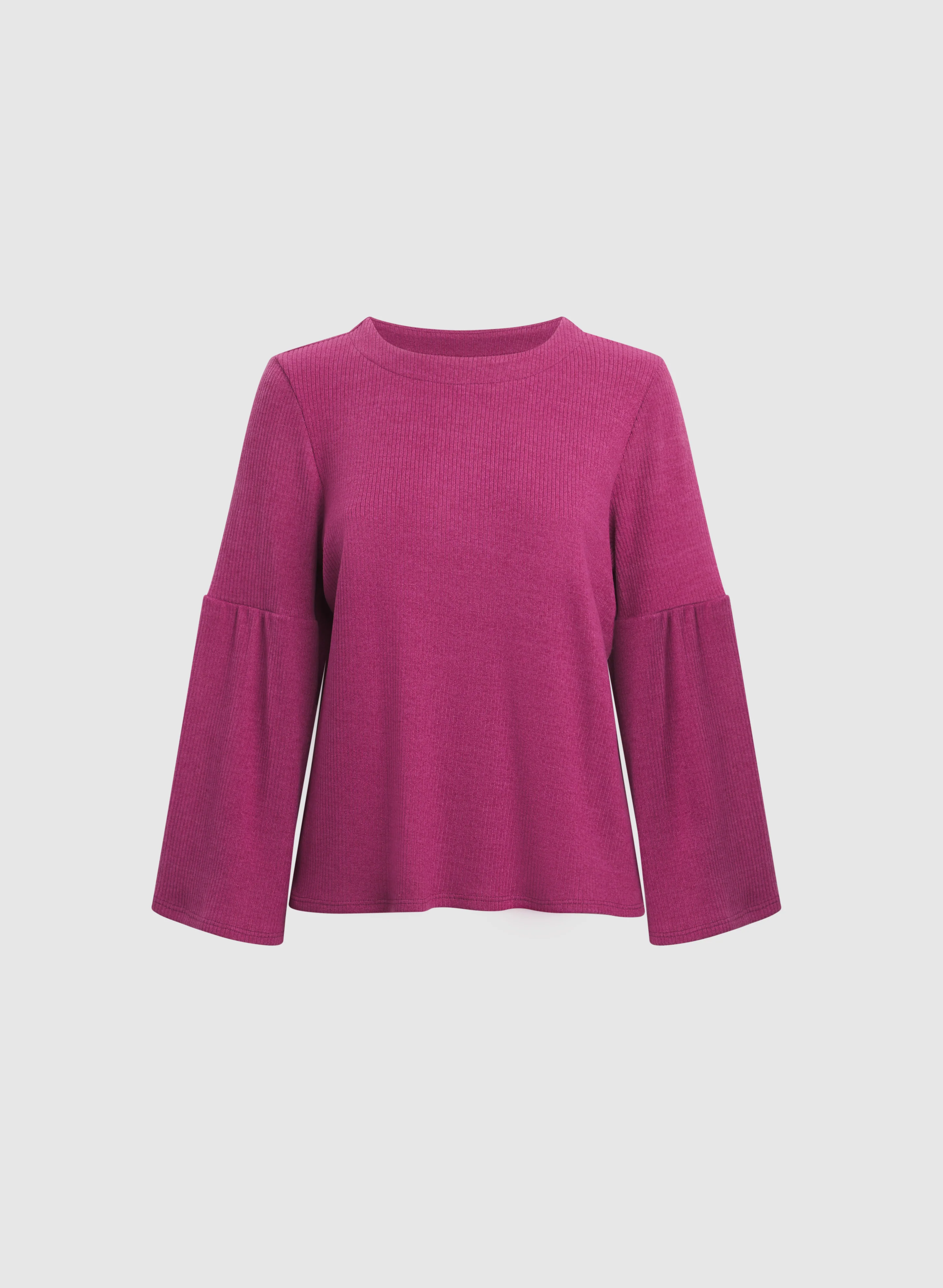 Ribbed Bell Sleeve Sweater - Image 6